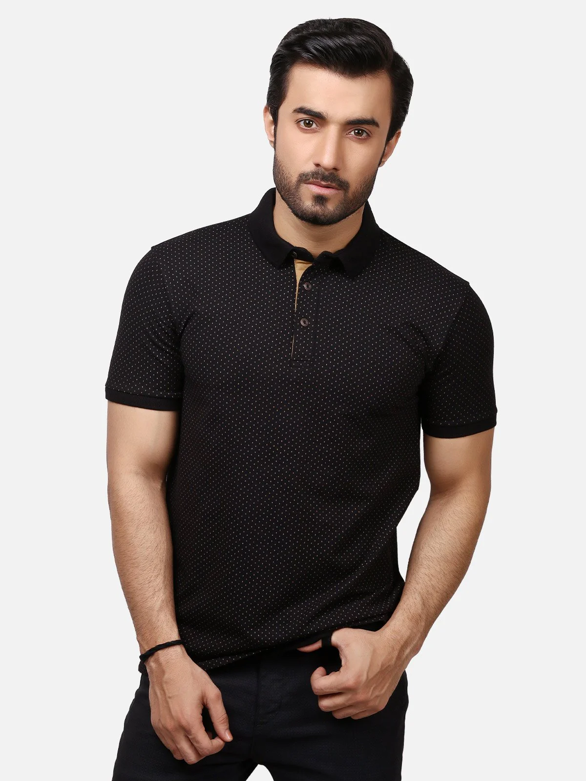 Men's Black Polo Shirt - EMTPS19-001