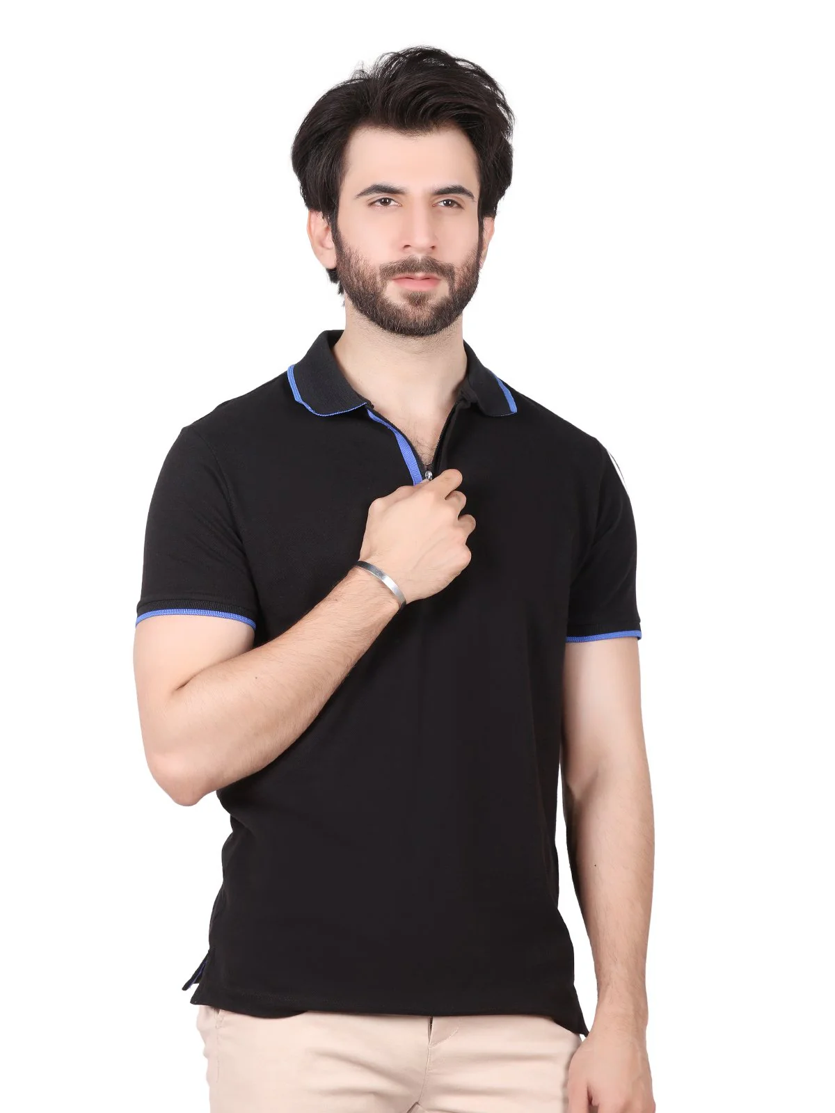 Men's Black Polo Shirt - EMTPS19-012
