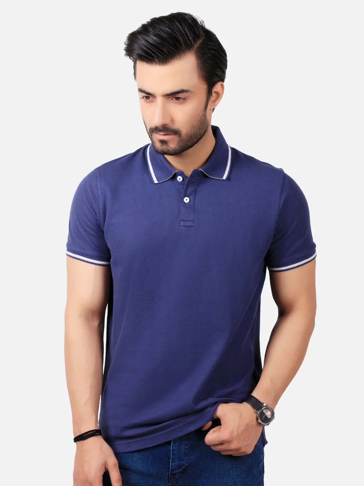 Men's Lake Blue Polo Shirt - EMTPS19-022