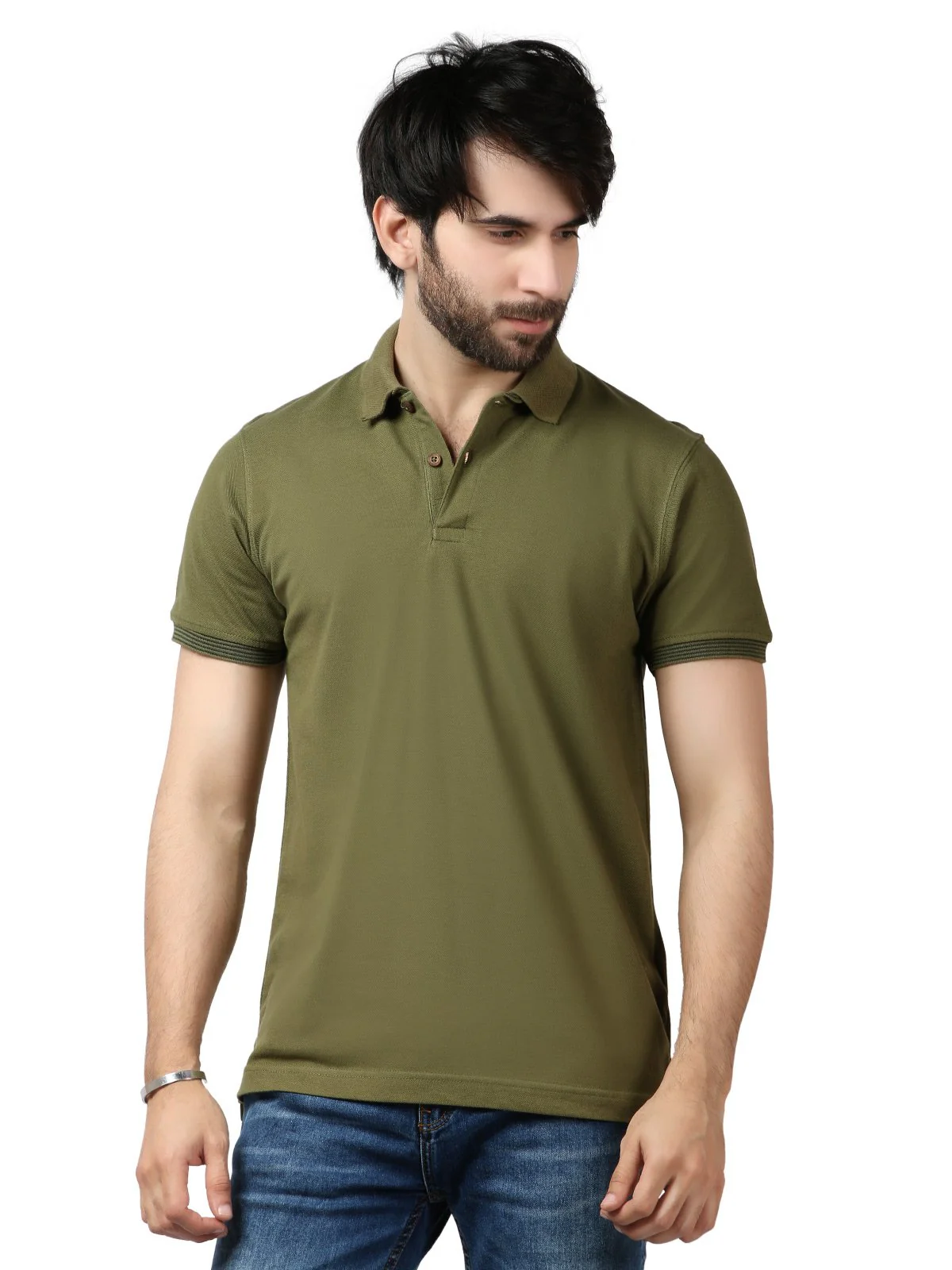 Men's Olive Polo Shirt - EMTPS19-063