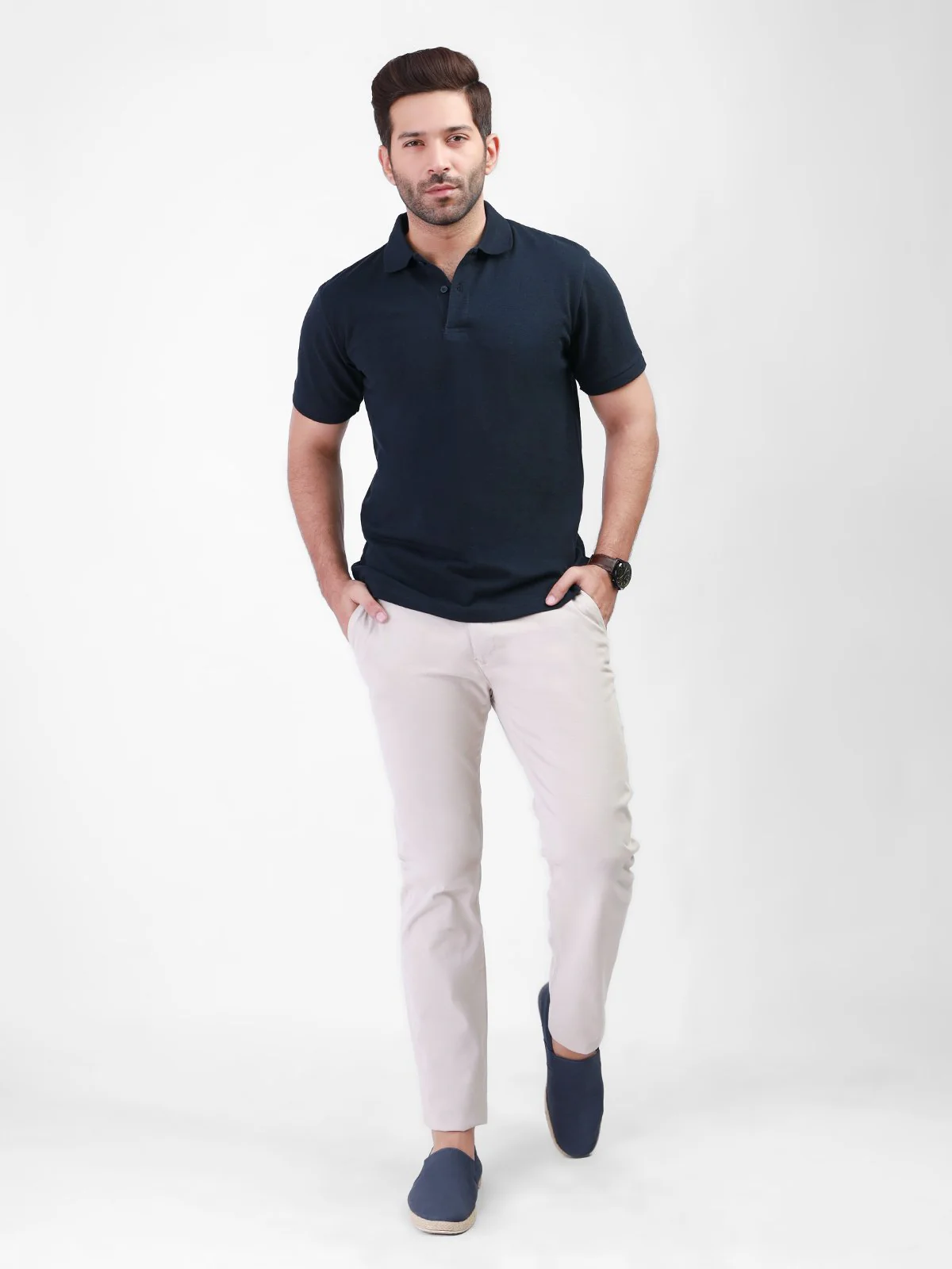 Men's Navy Polo Shirt - EMTPS21-025