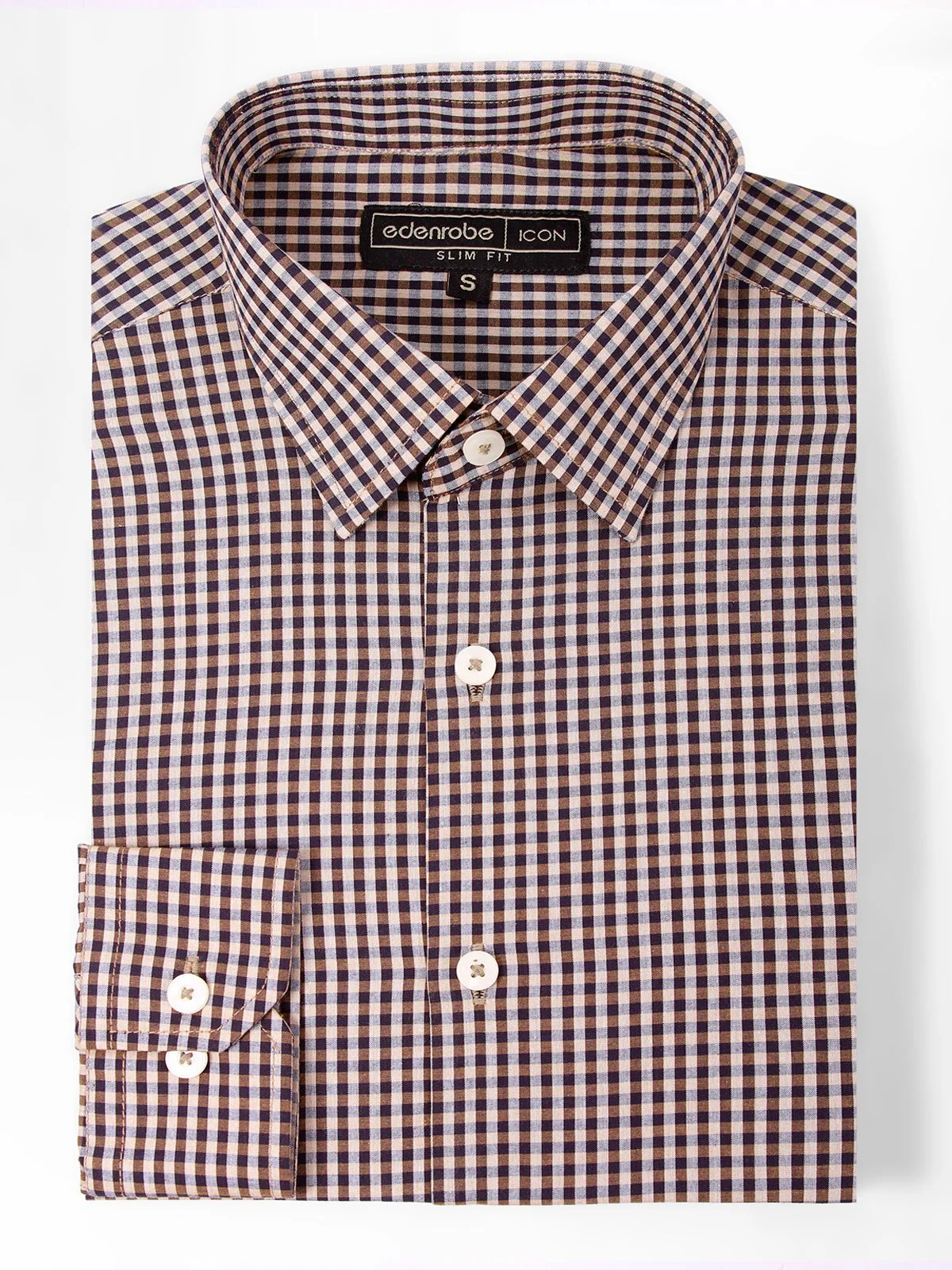 Men's Light Brown Shirt - EMTSI21-50208