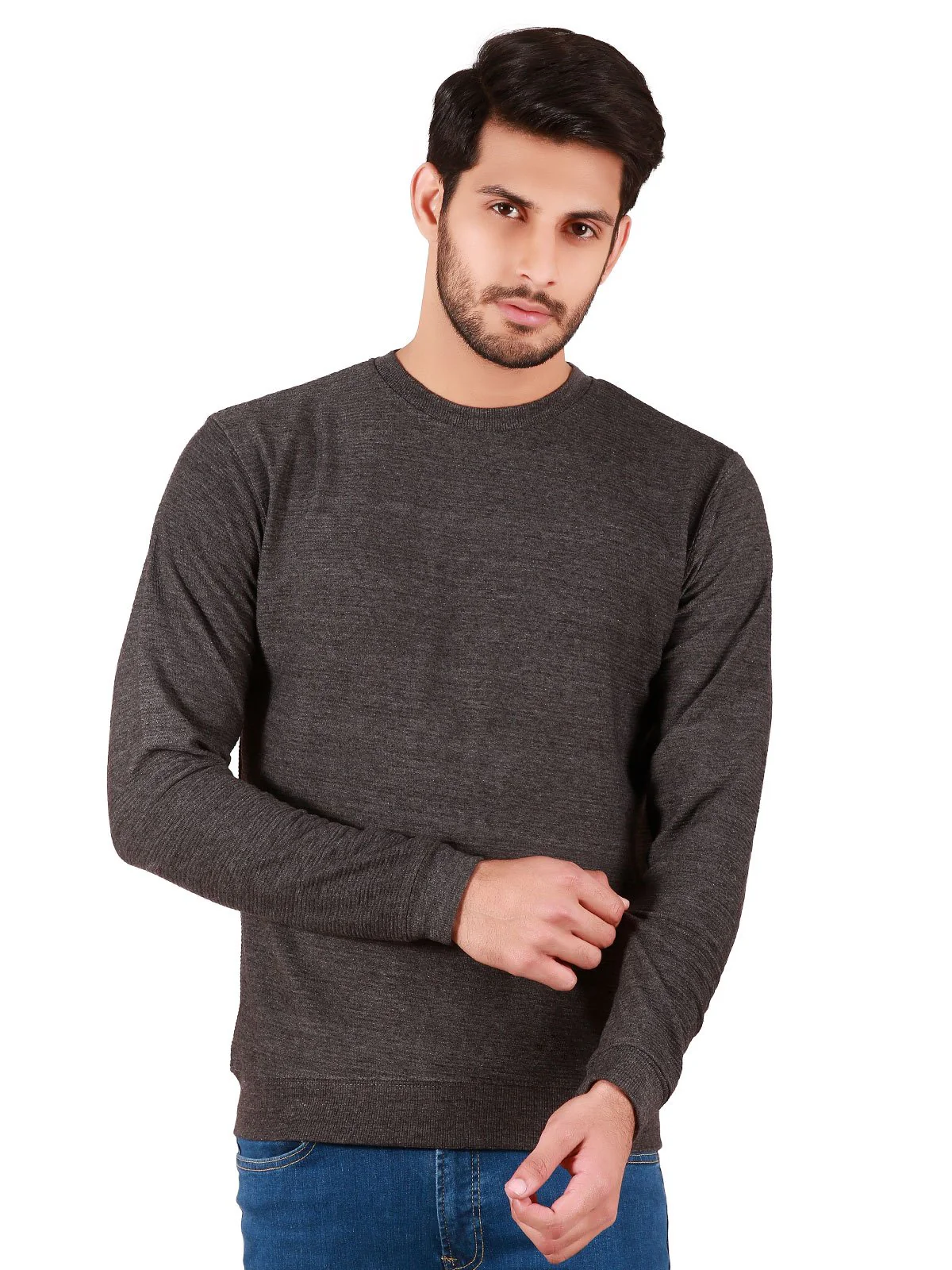 Men's Dark Grey SweatShirt - EMTSS19-043