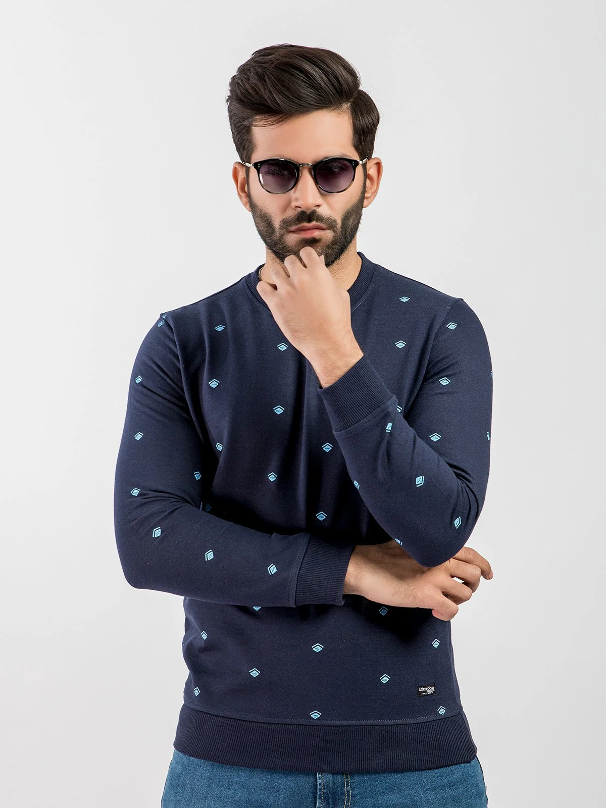 Men's Navy Blue SweatShirt - EMTSS20-001
