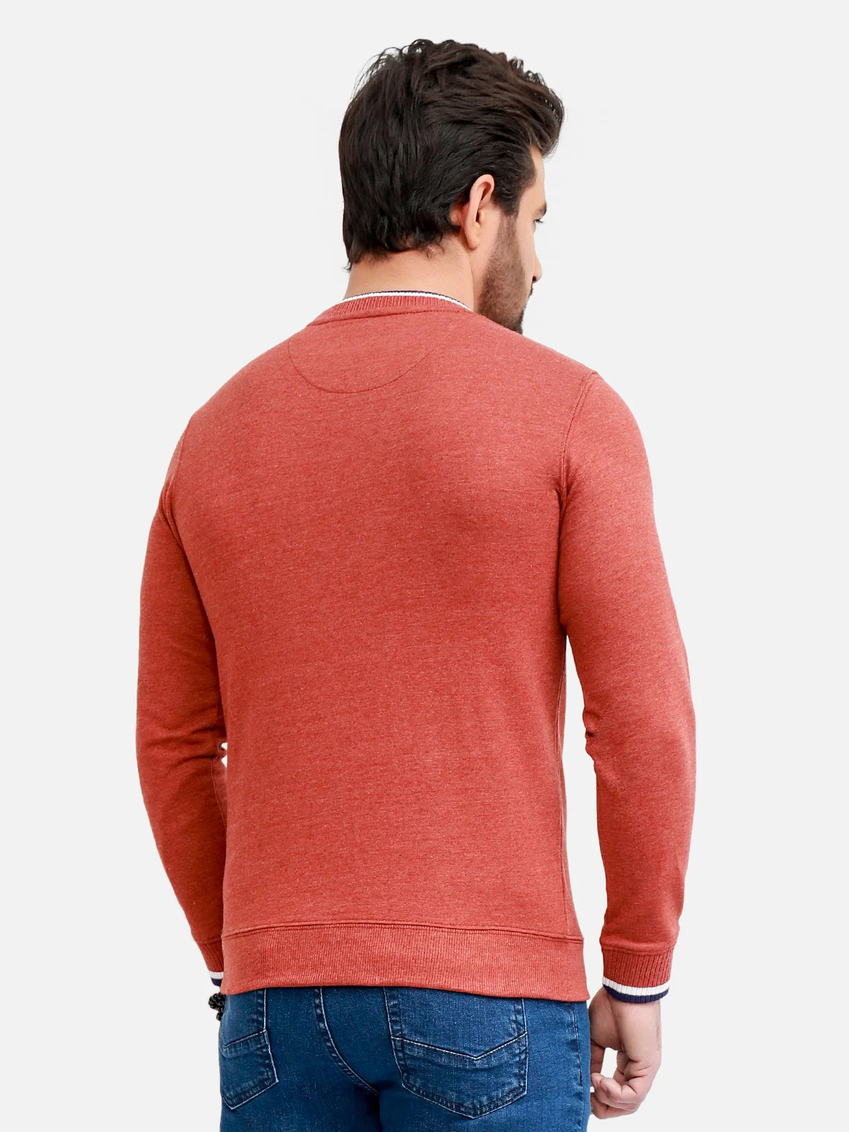 Men's Dull Rust SweatShirt - EMTSS20-012 - Image 6