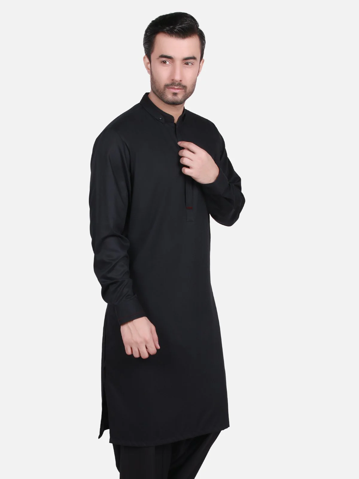 Men's Black Shalwar Kameez - EMTSW19S-9701