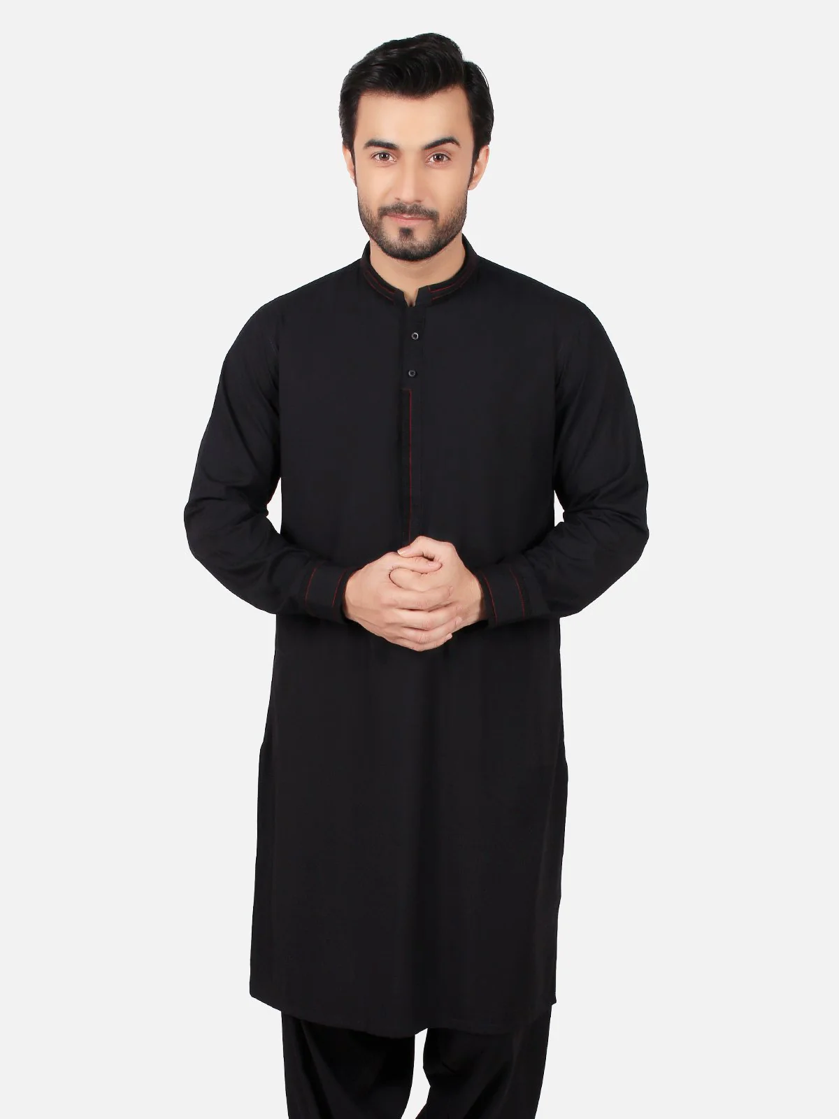 Men's Black Shalwar Kameez - EMTSW19S-9767