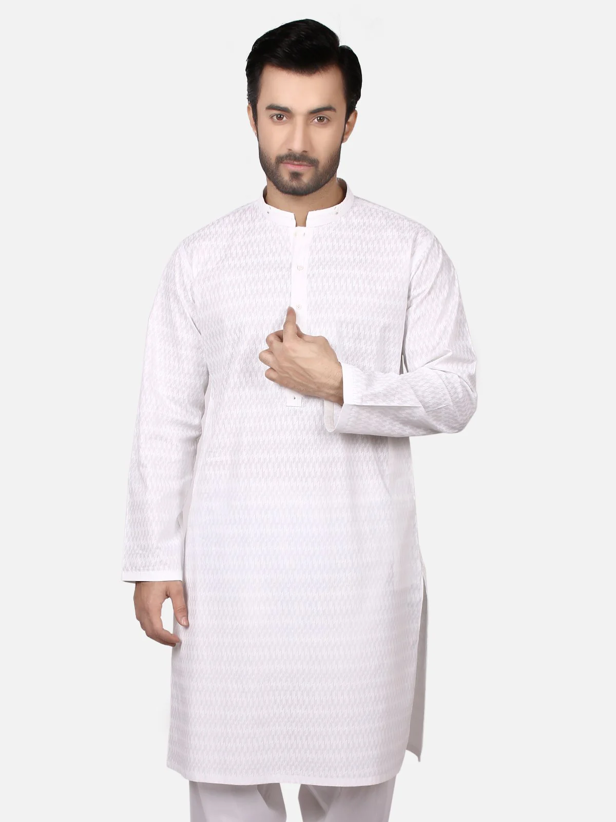 Men's Off White Shalwar Kameez - EMTSW19S-9808