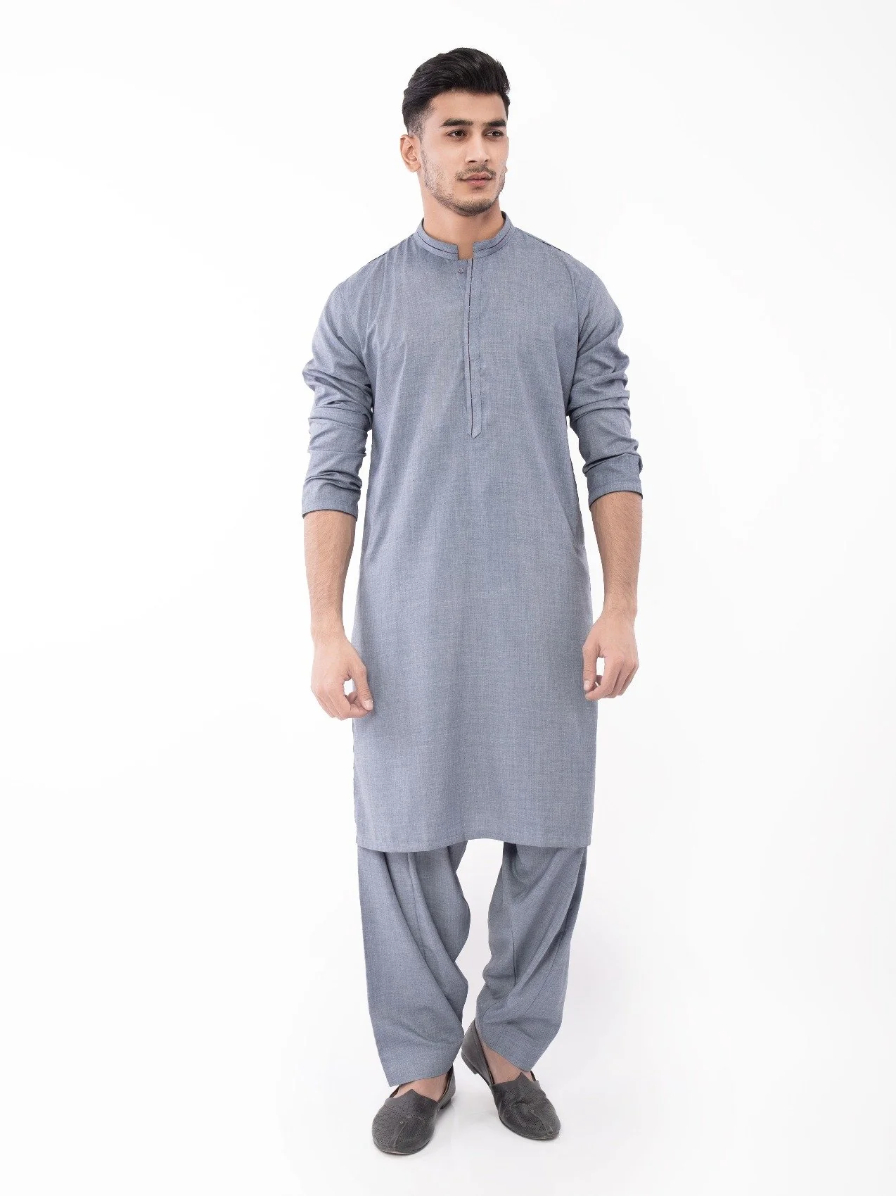 Men's Mid Blue Shalwar Kameez - EMTSW21S-99086