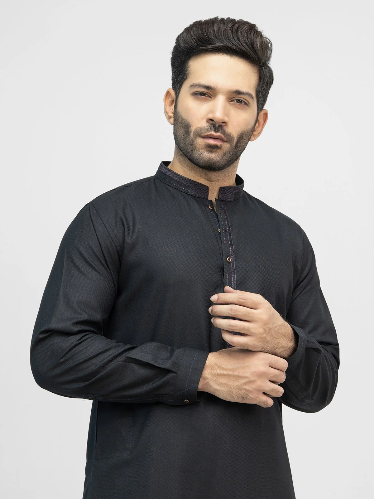 Men's Black Shalwar Kameez - EMTSW21S-99139