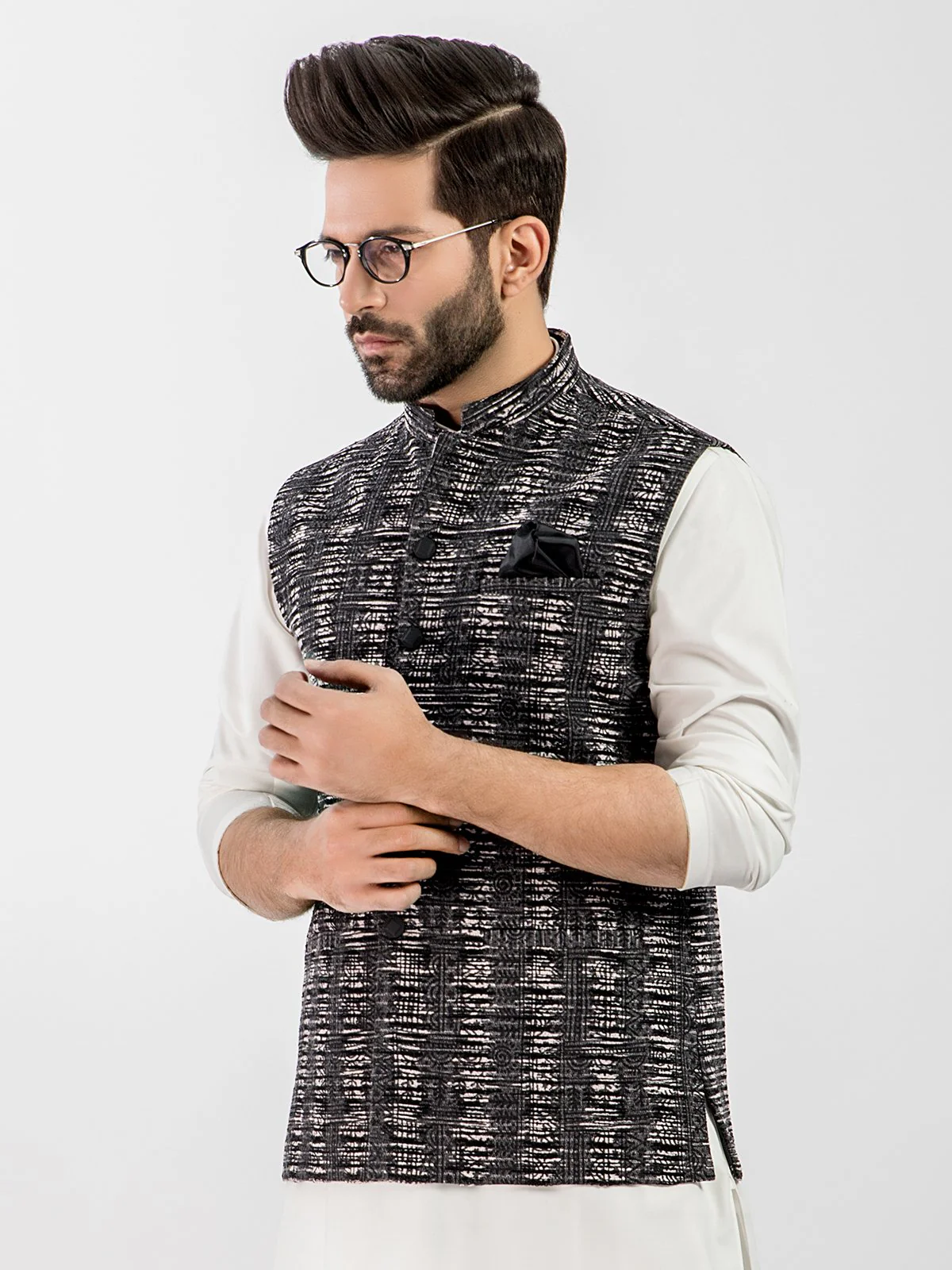 Men's Dark Grey Waist Coat - EMTWC20-35728