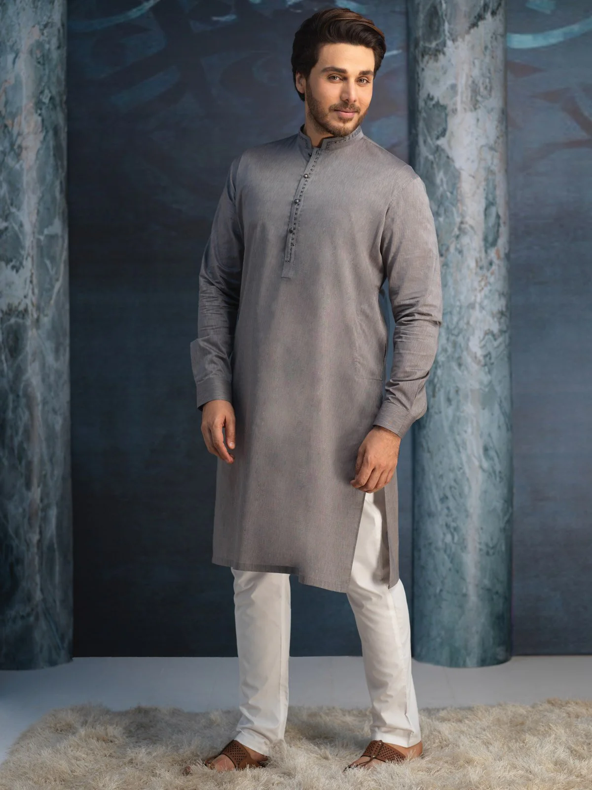 Men's Unstitched Grey - EMUCK19-PLSR
