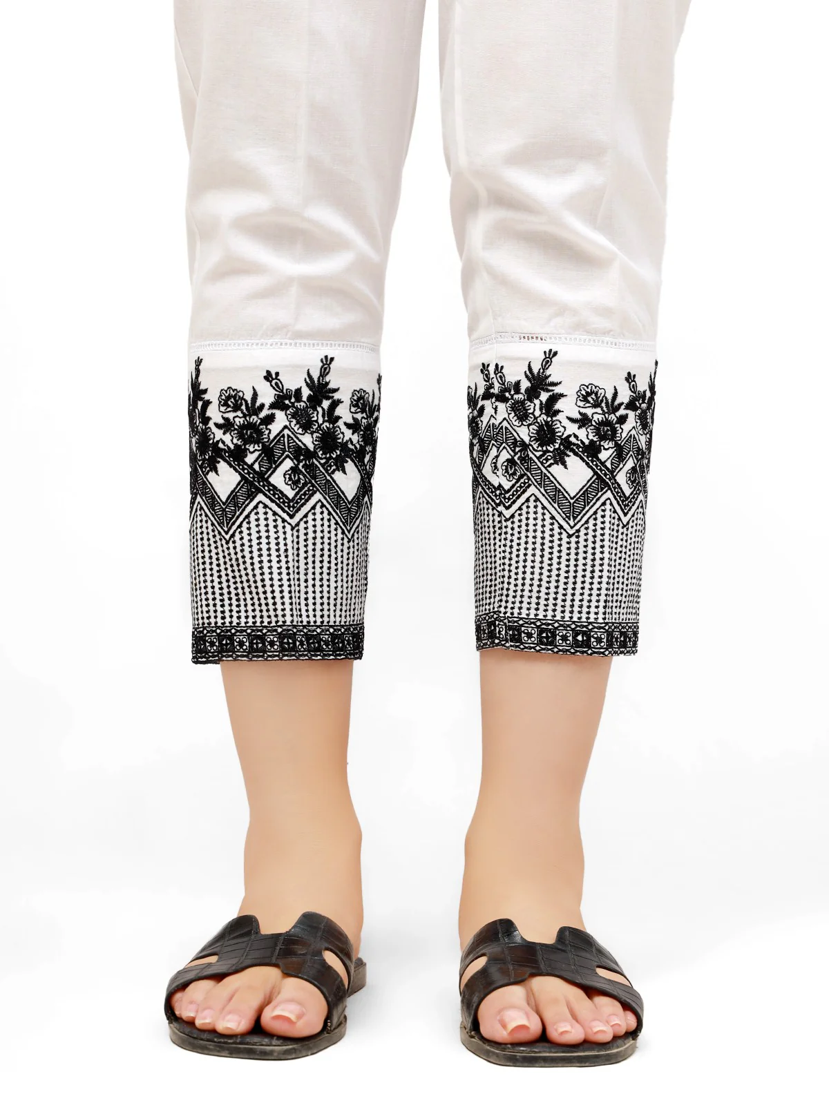 Women's White Trouser - EWBE21-76302