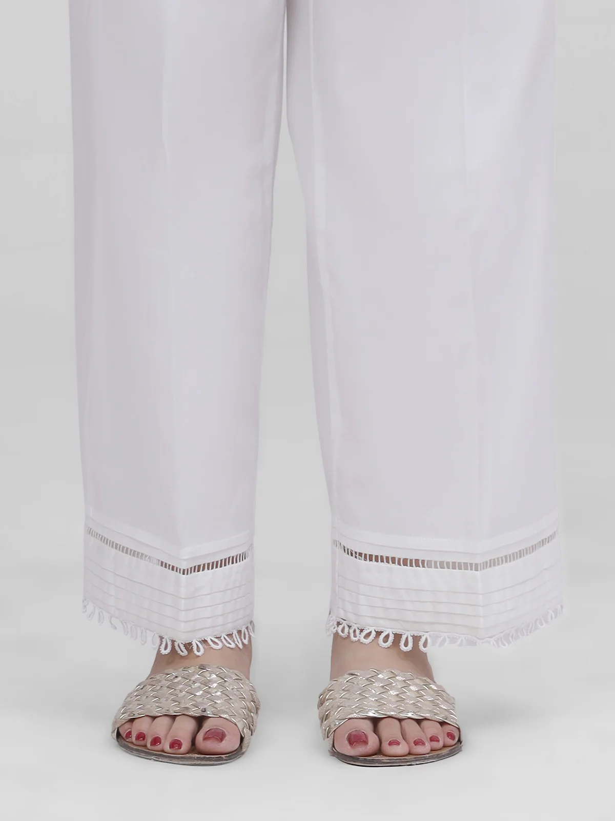 Women's Off White Trouser - EWBP21-76315