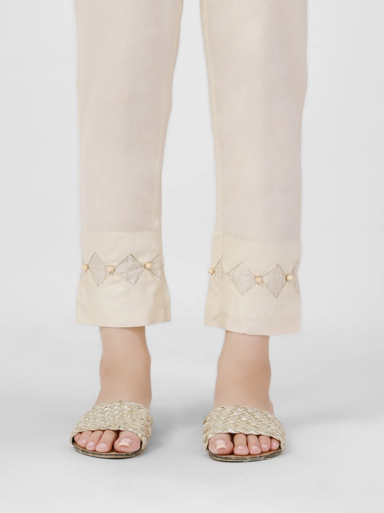Women's Cream Trouser - EWBP21-76317