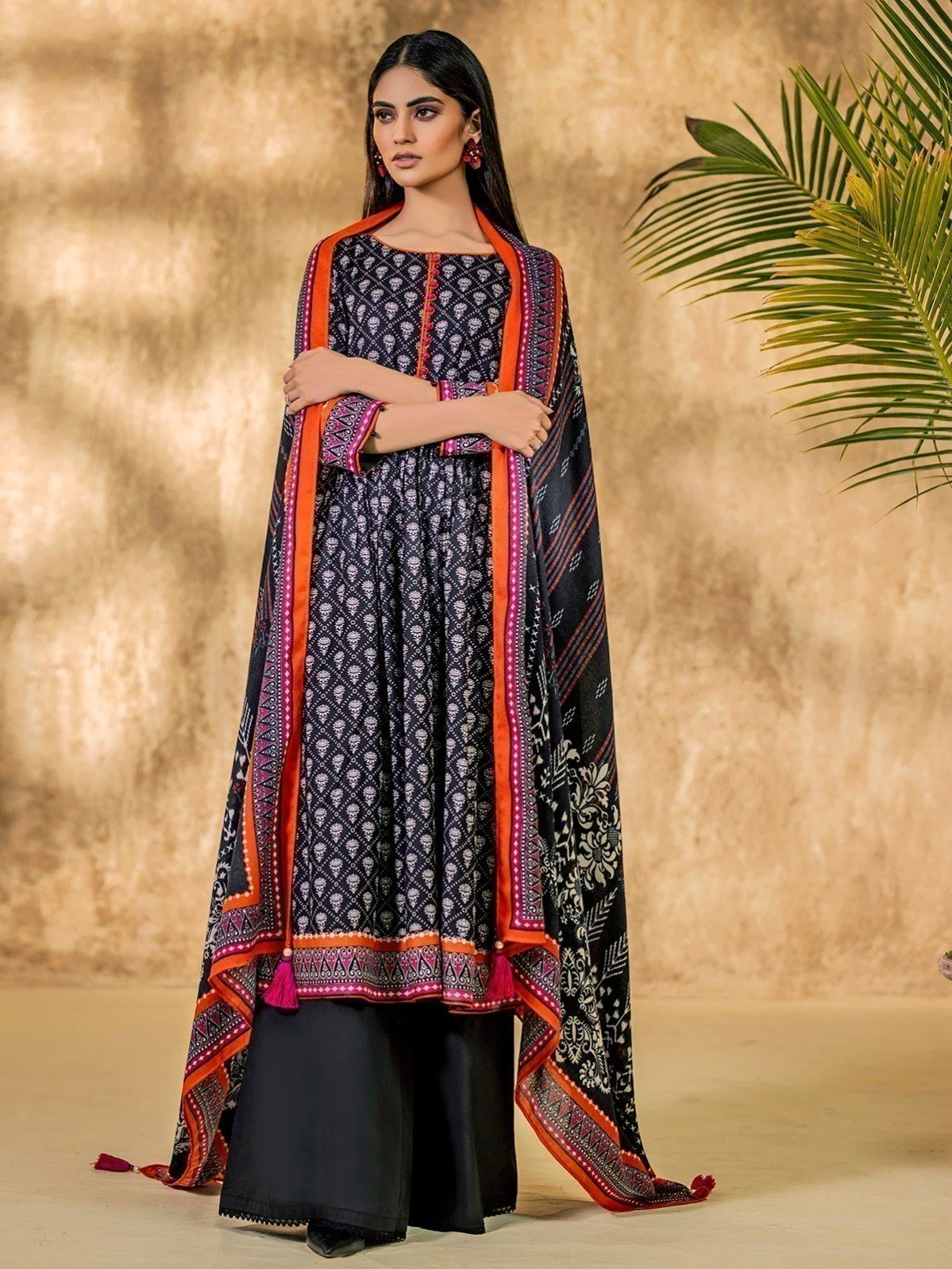 Unstitched Printed Viscose Suit - EWU20A14-20381