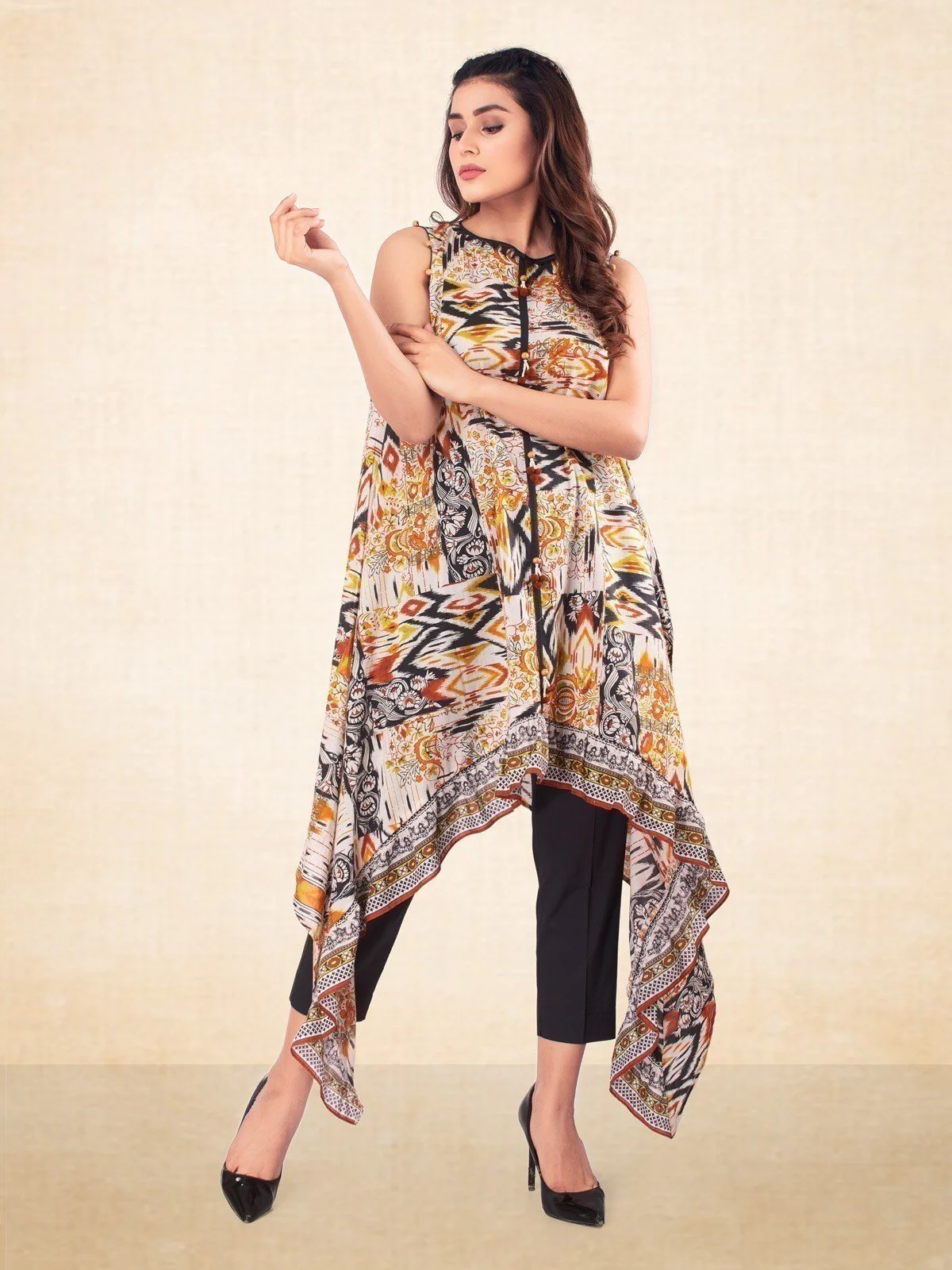 Unstitched Printed Lawn Shirt Trouser - EWU20A3-20100