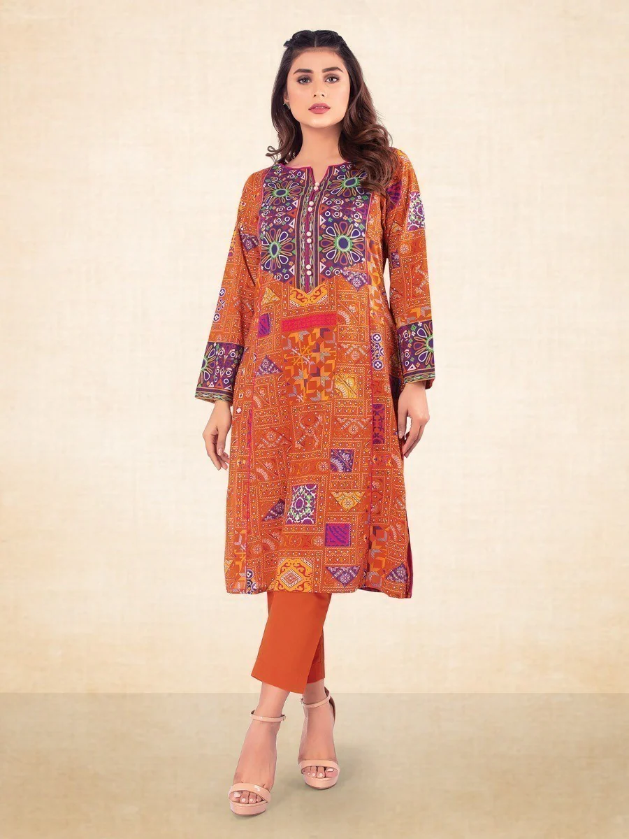 Unstitched Printed Lawn Shirt Trouser - EWU20A3-20101