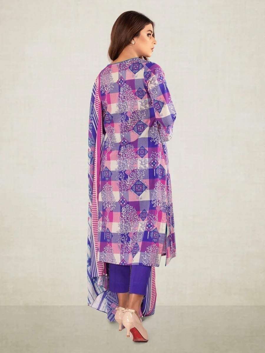Unstitched Printed Lawn Suit - EWU20A5-20062