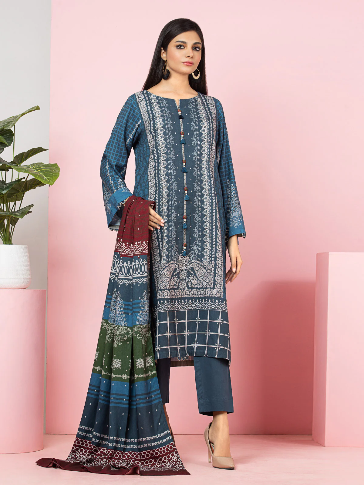 Unstitched Printed Viscose Suit - EWU22A4-24021