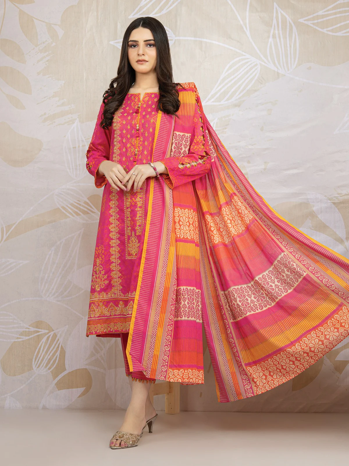 Unstitched Embroidered Lawn Shirt Trouser - EWU22V1-23560ST
