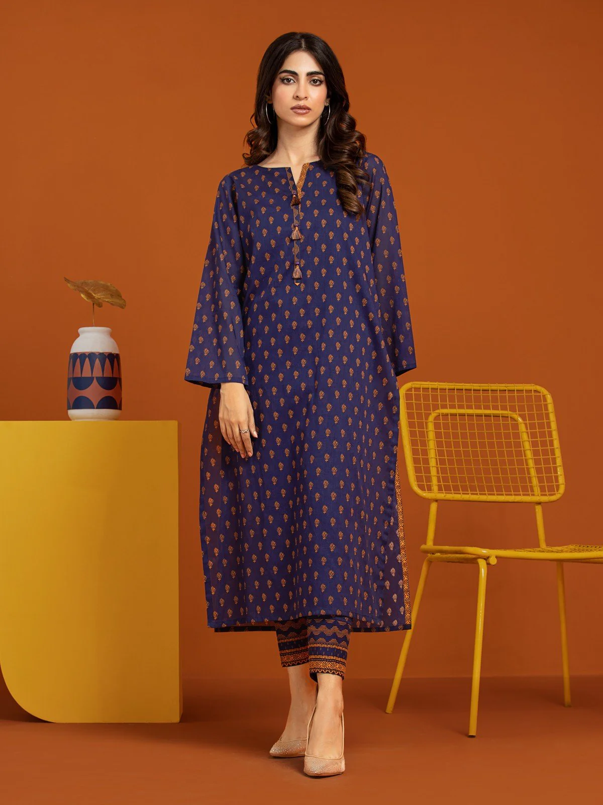 Unstitched Printed Khaddar Shirt - EWU23A3-26404S