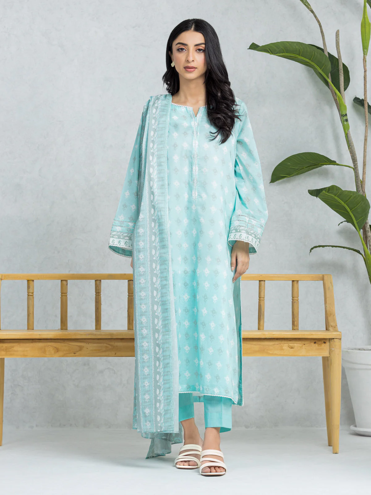 Unstitched Printed Lawn Suit - EWU24A1-28400-3P