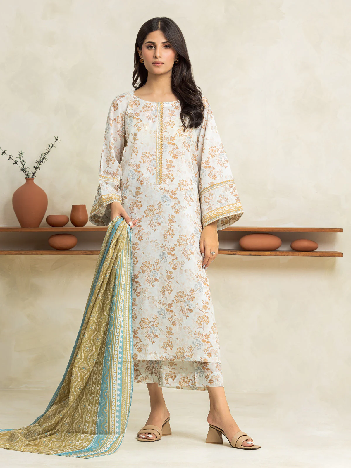 Unstitched Printed Lawn Suit - EWU24A1-29037-3P