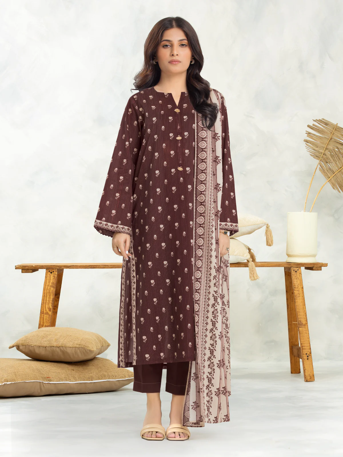 Unstitched Printed Lawn Suit - EWU24A1-29188-3P