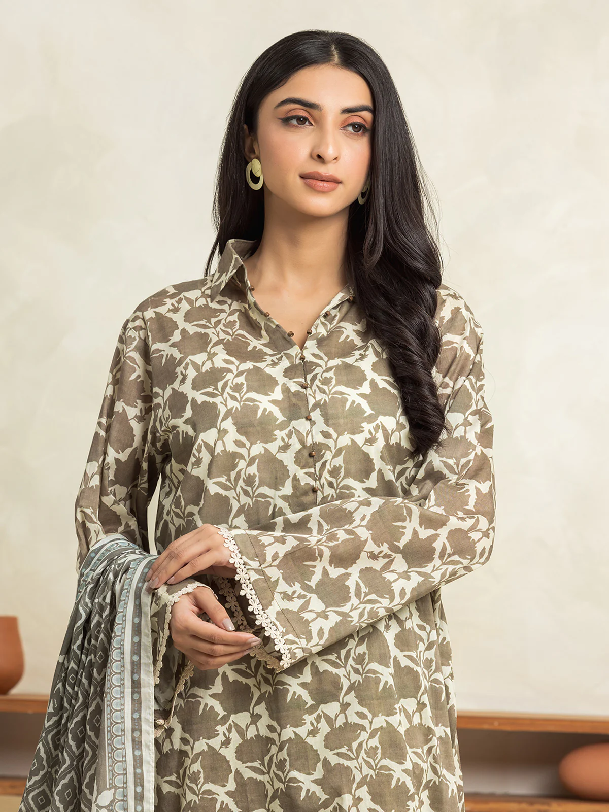 Unstitched Printed Cambric Suit - EWU24A2-29026-3P - Image 2