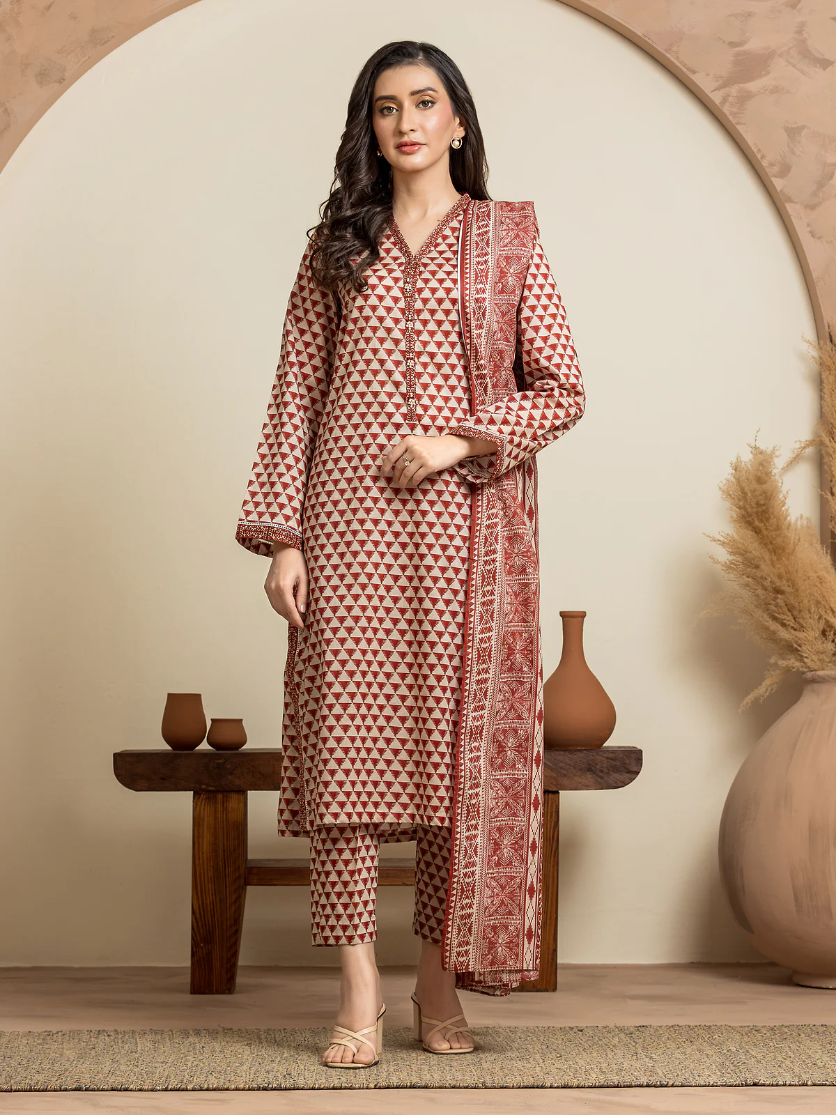 Unstitched Printed Cambric Suit - EWU24A2-29035-3P