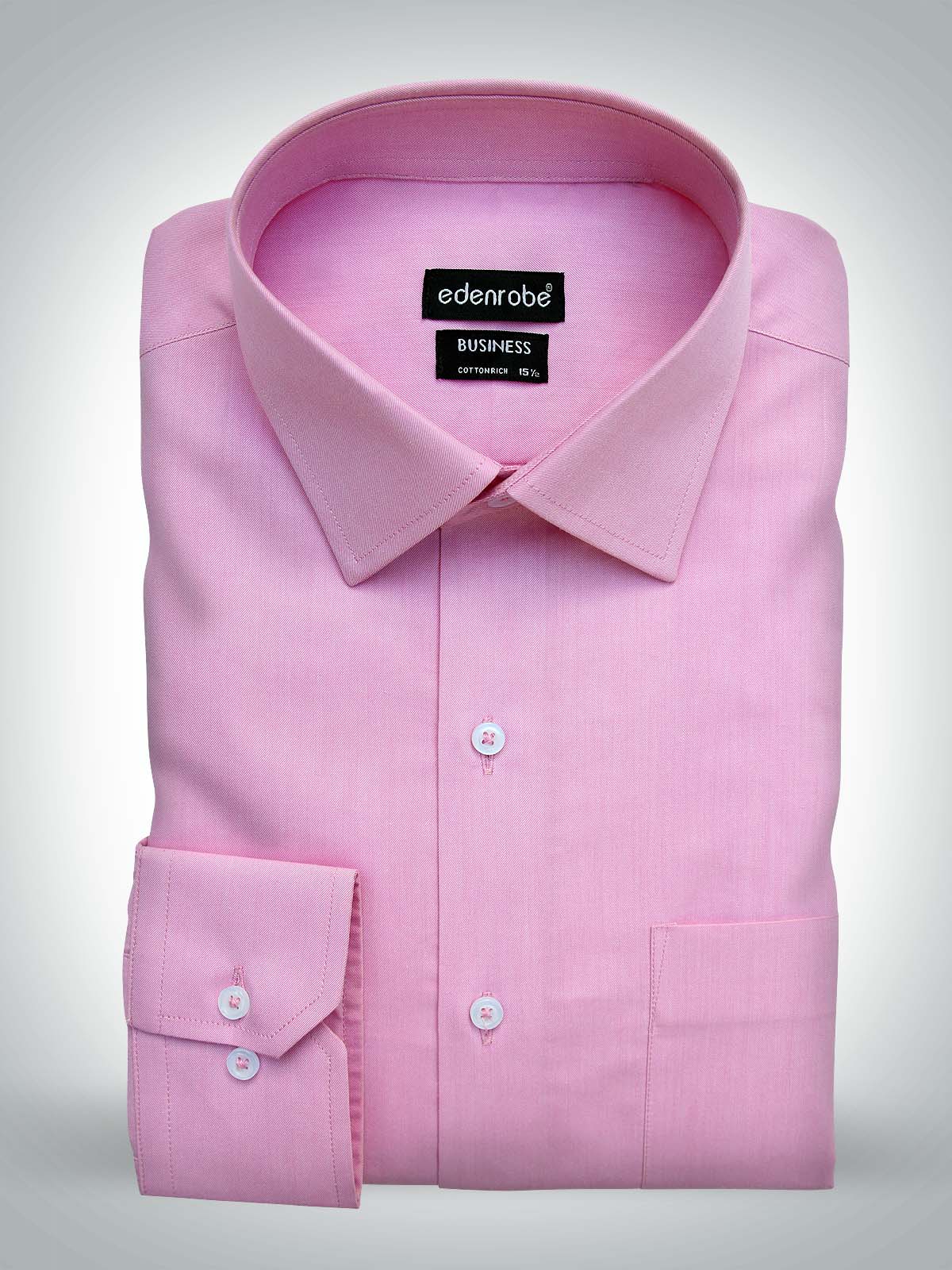 Men's Plain Pink Shirt - 10734-BS Men's Shirt Plain