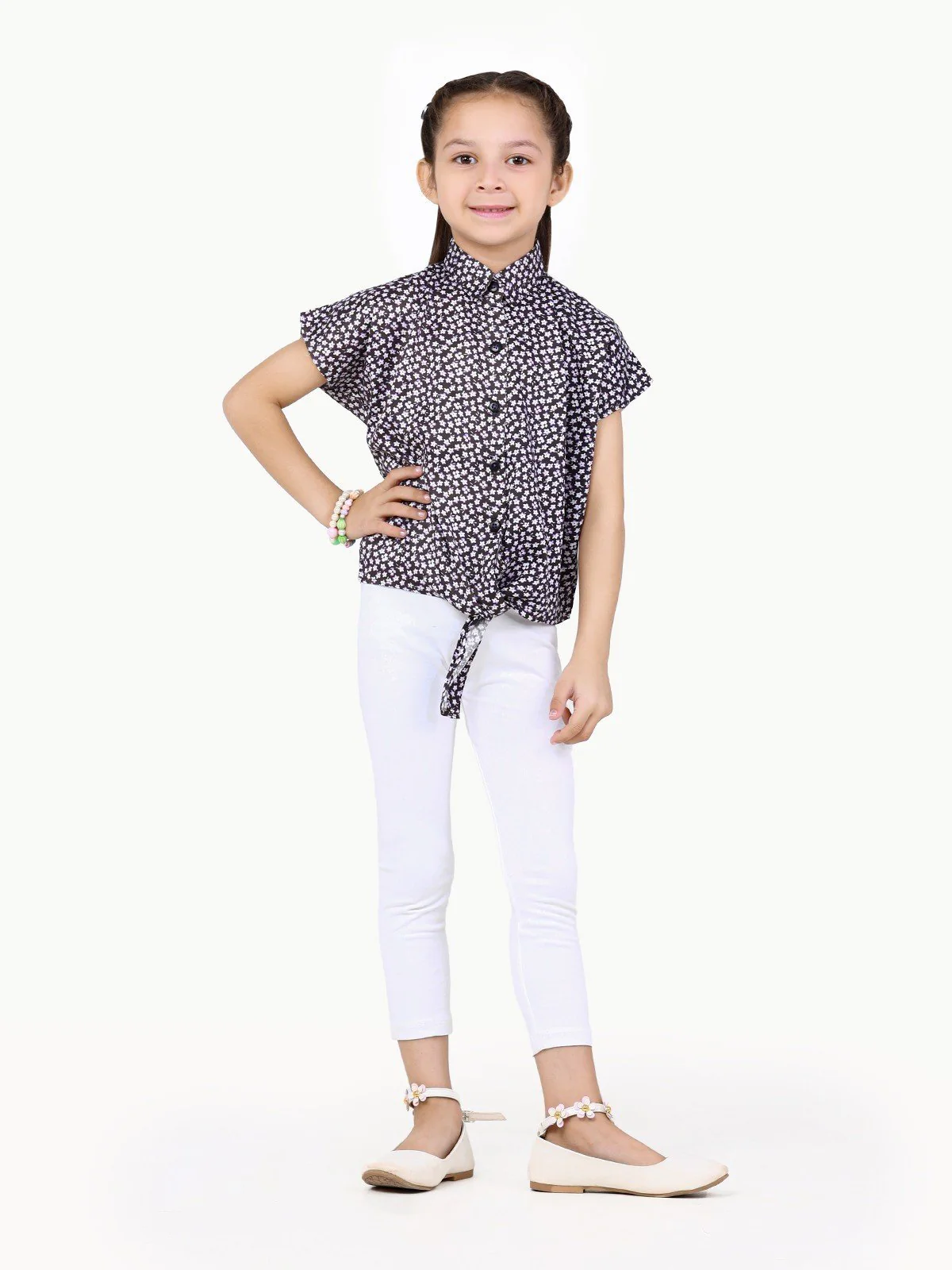 Girl's Dark Plum Top - EGTW22-030