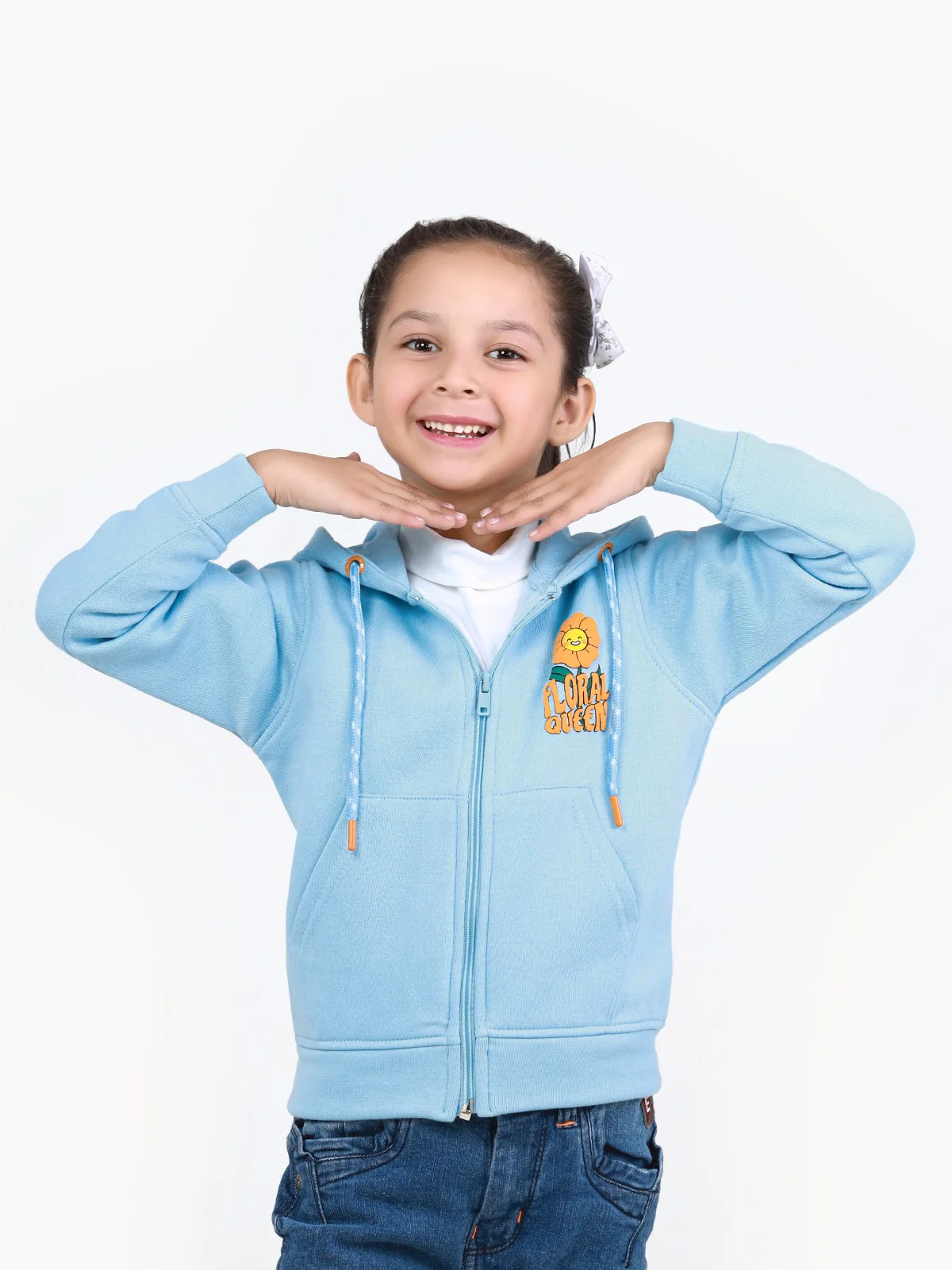 Girl's Light Blue Hoodie - EGTH22-007