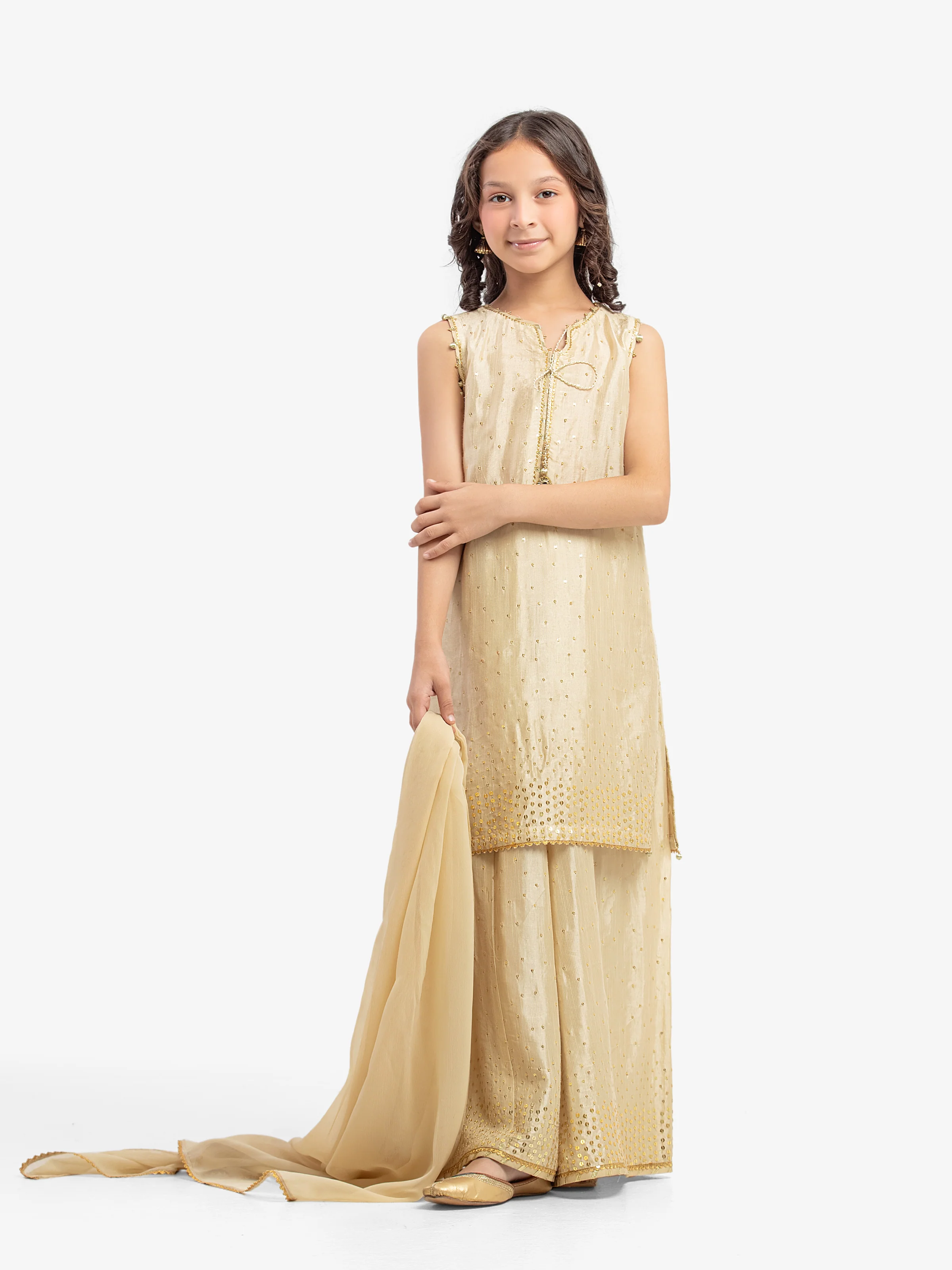 Girl's Beige Pret - EGTPLE5-50043-3P