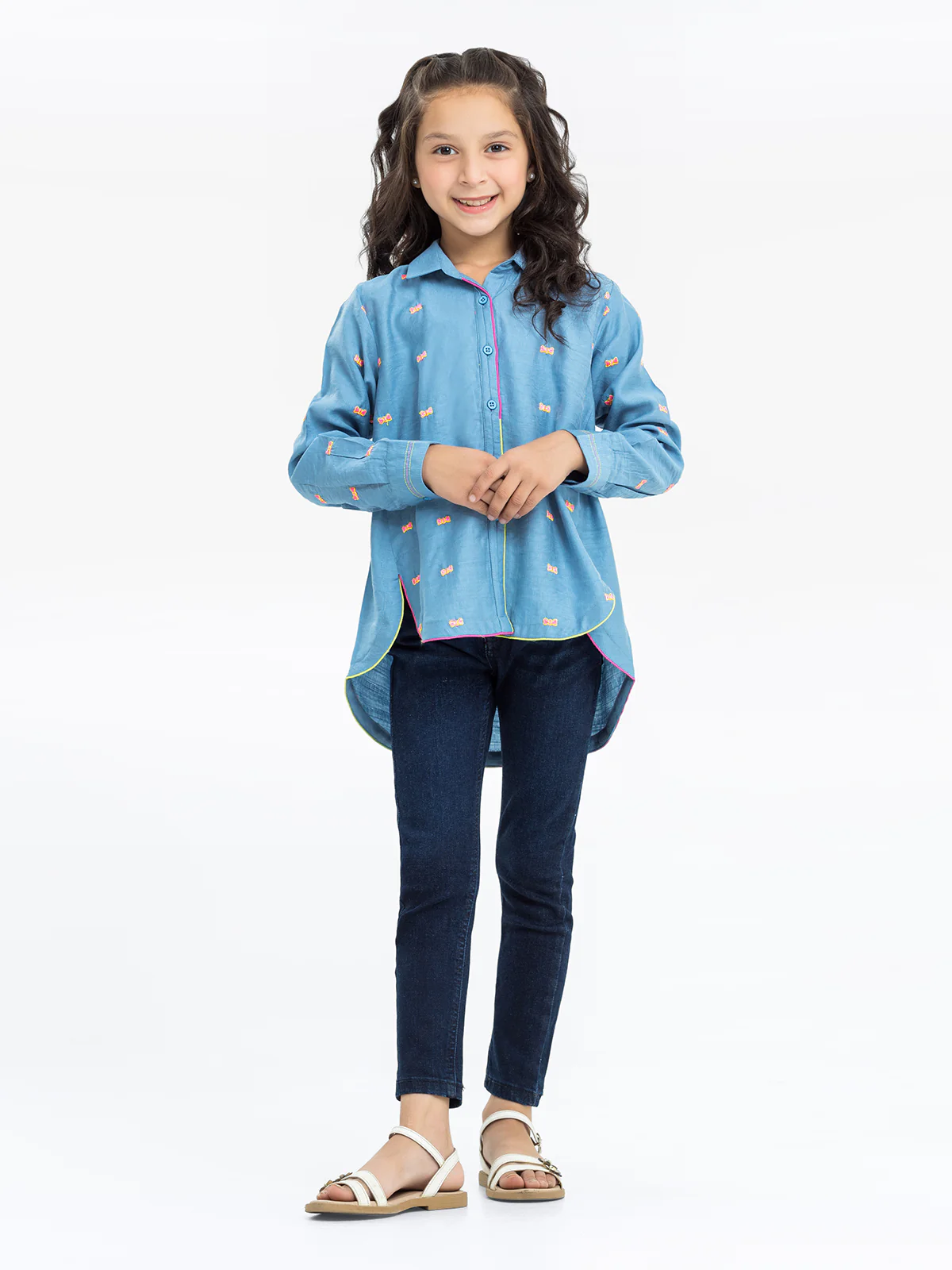 Girl's Blue Fusion Top - EGTFT23-100023