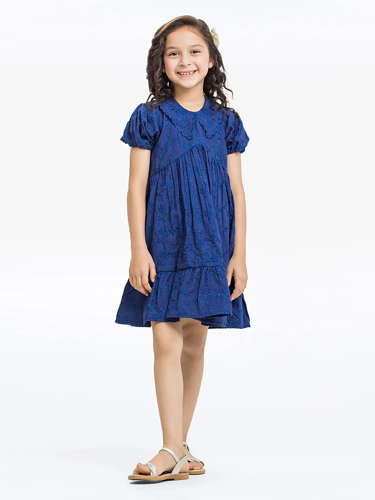 Girl's Royal Blue Frock - EGTF24S-200056