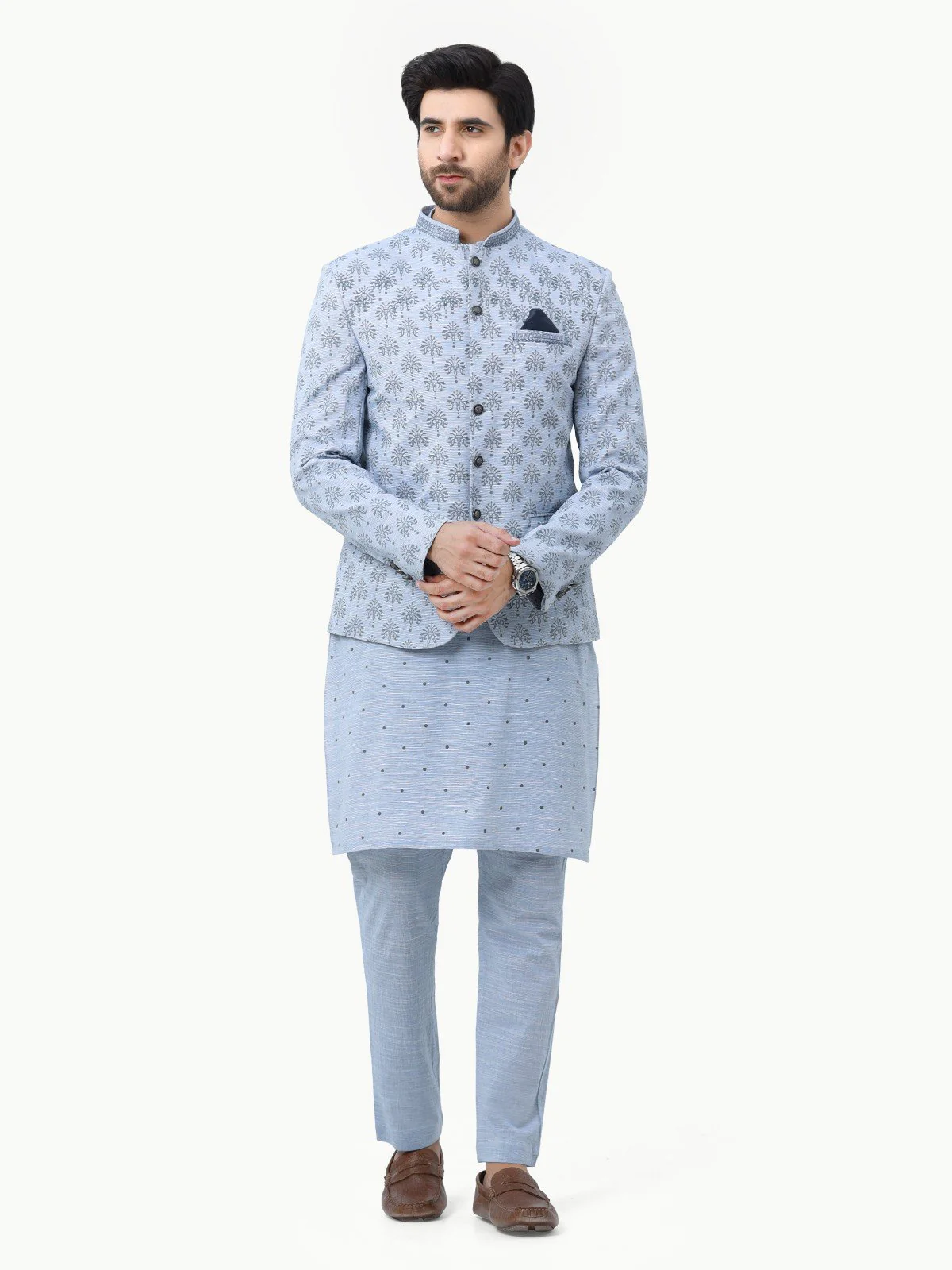 Men's Mid Blue Prince Suit - EMTPCS22-018