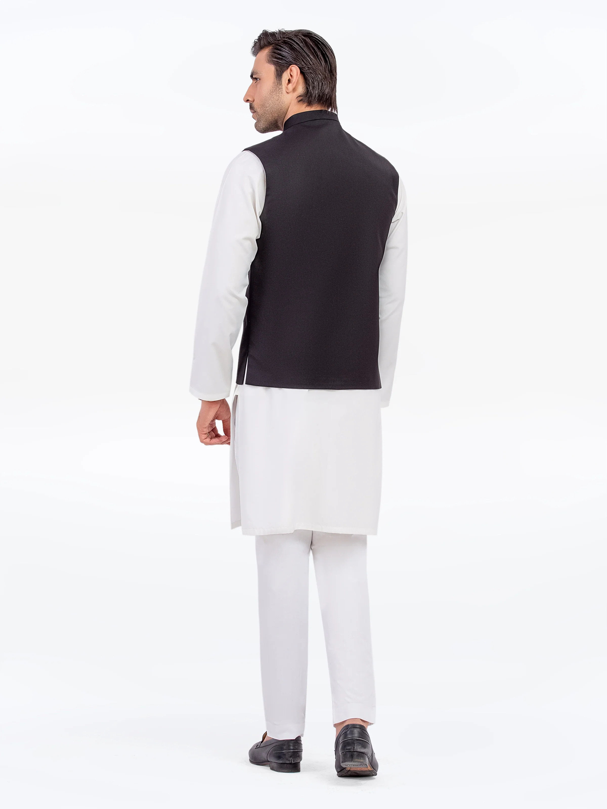 Men's Black Waist Coat - EMTWCP5-35952 - Image 5