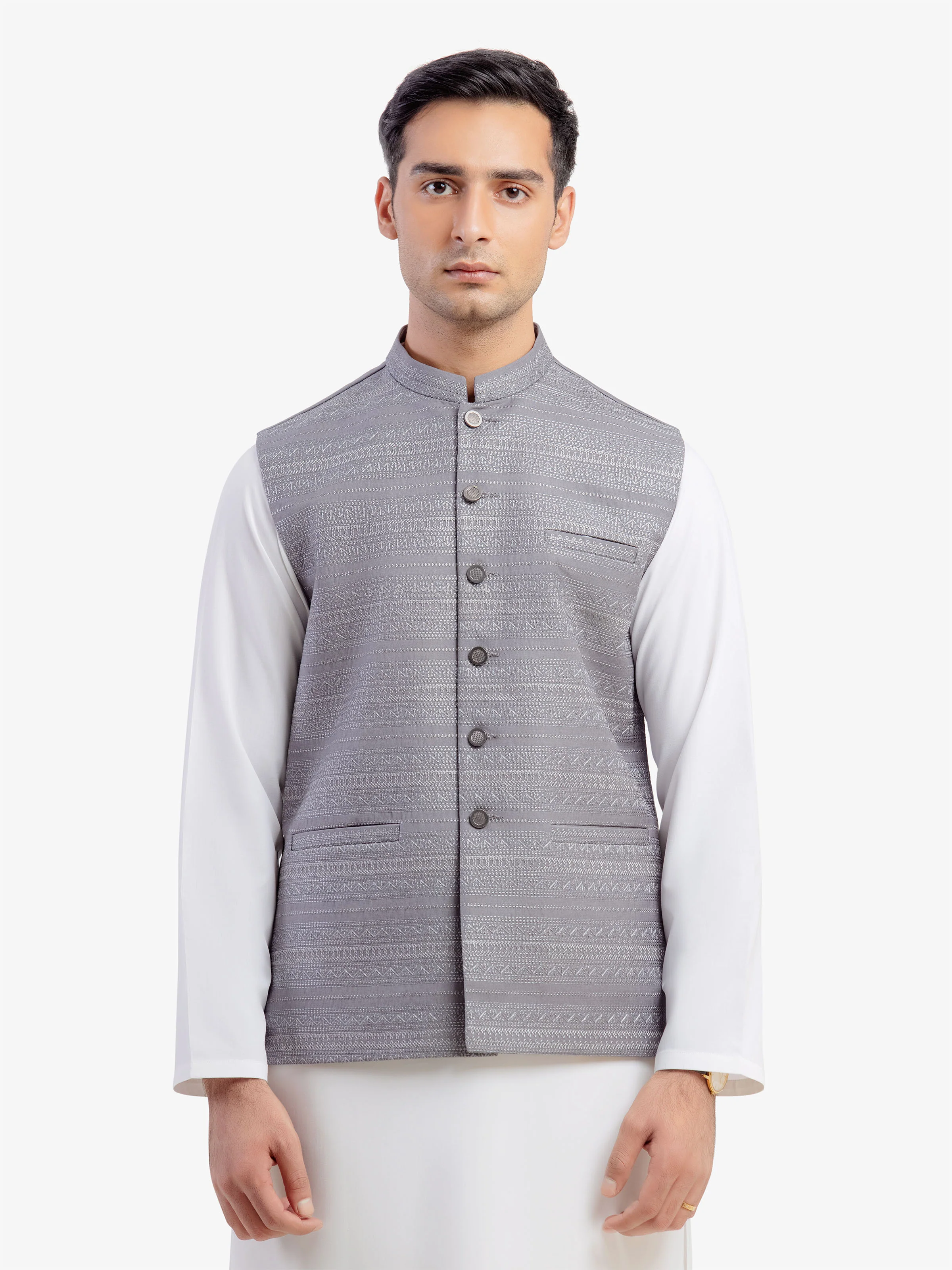 Men's Black Waist Coat - EMTWCP5-35975