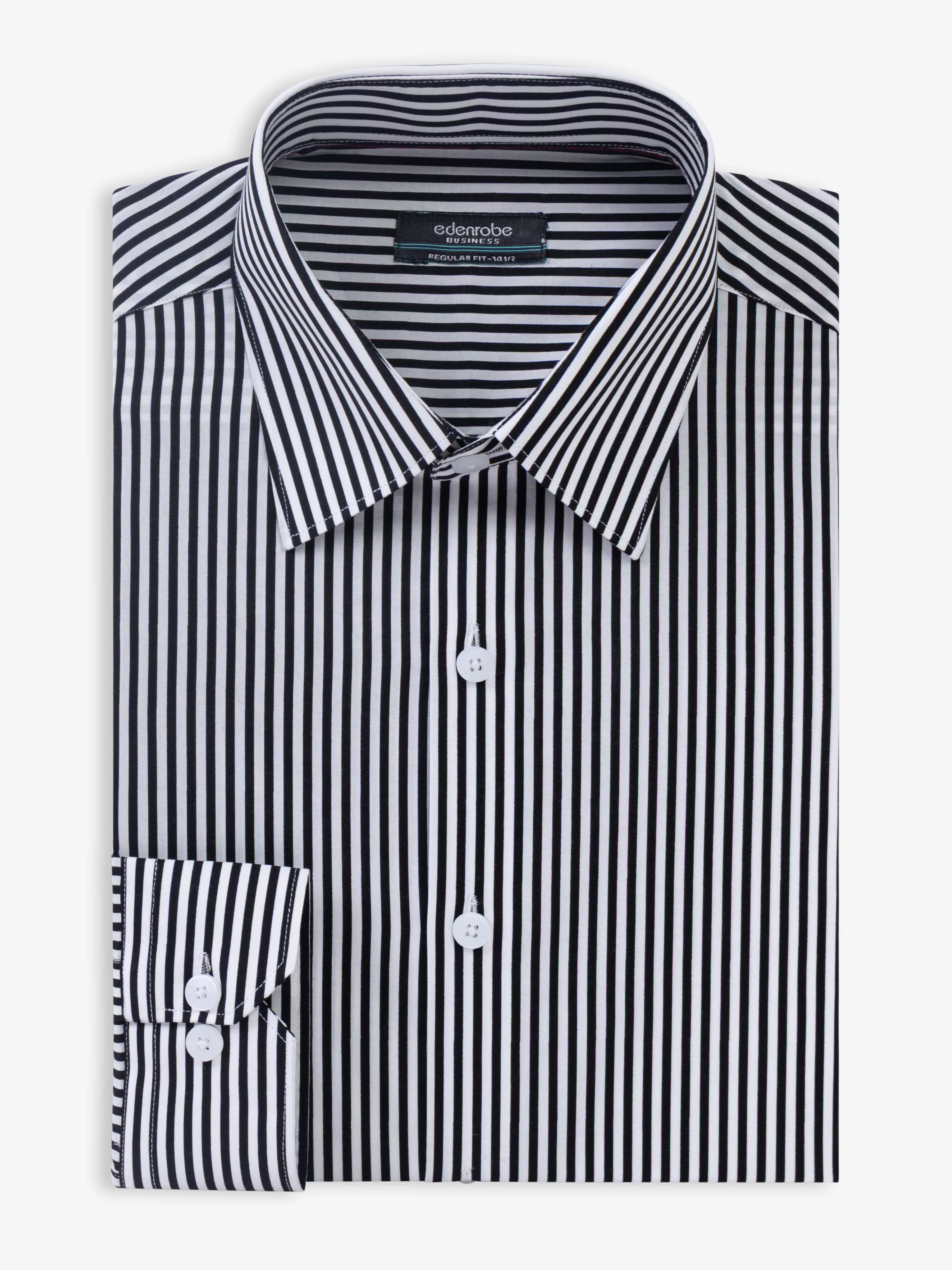 Men's Black & White Shirt - EMTSB6-226