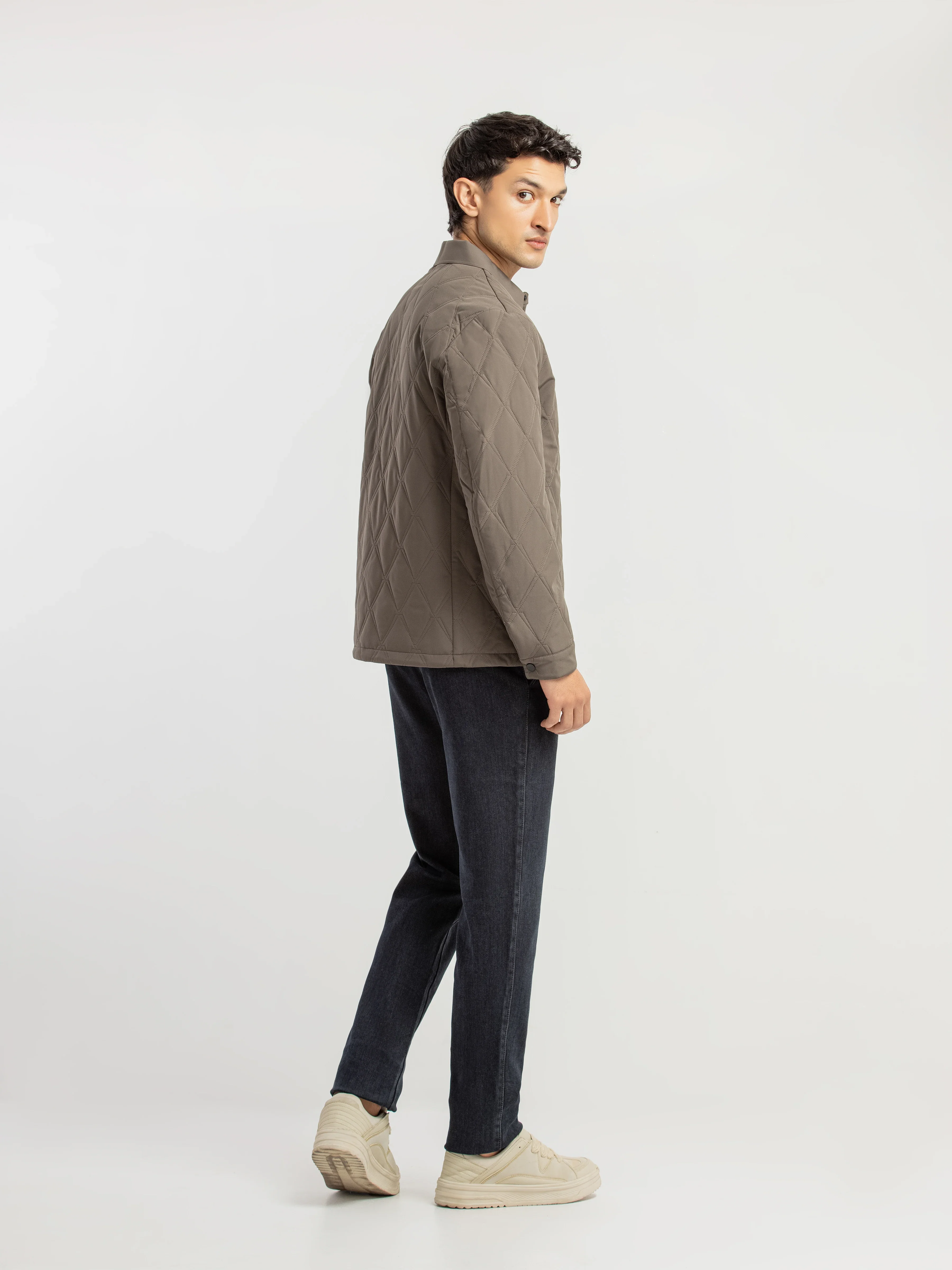 Men's Dark Sage Shacket - EMTJS5-005 - Image 4