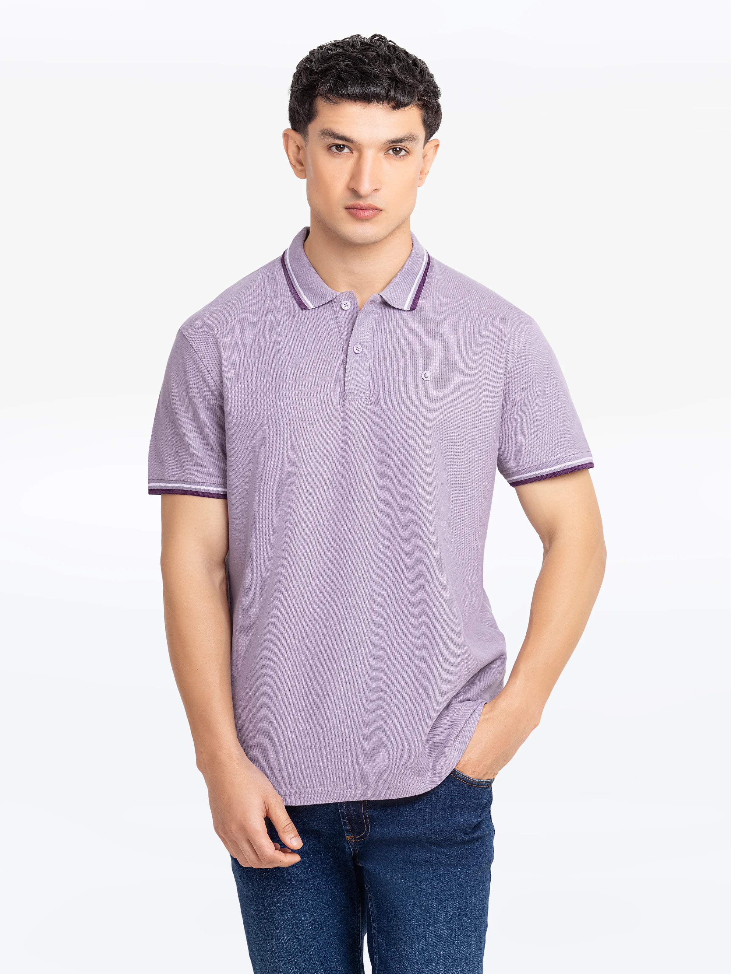 Men's Light Plum Polo Shirt - EMTPS5-059