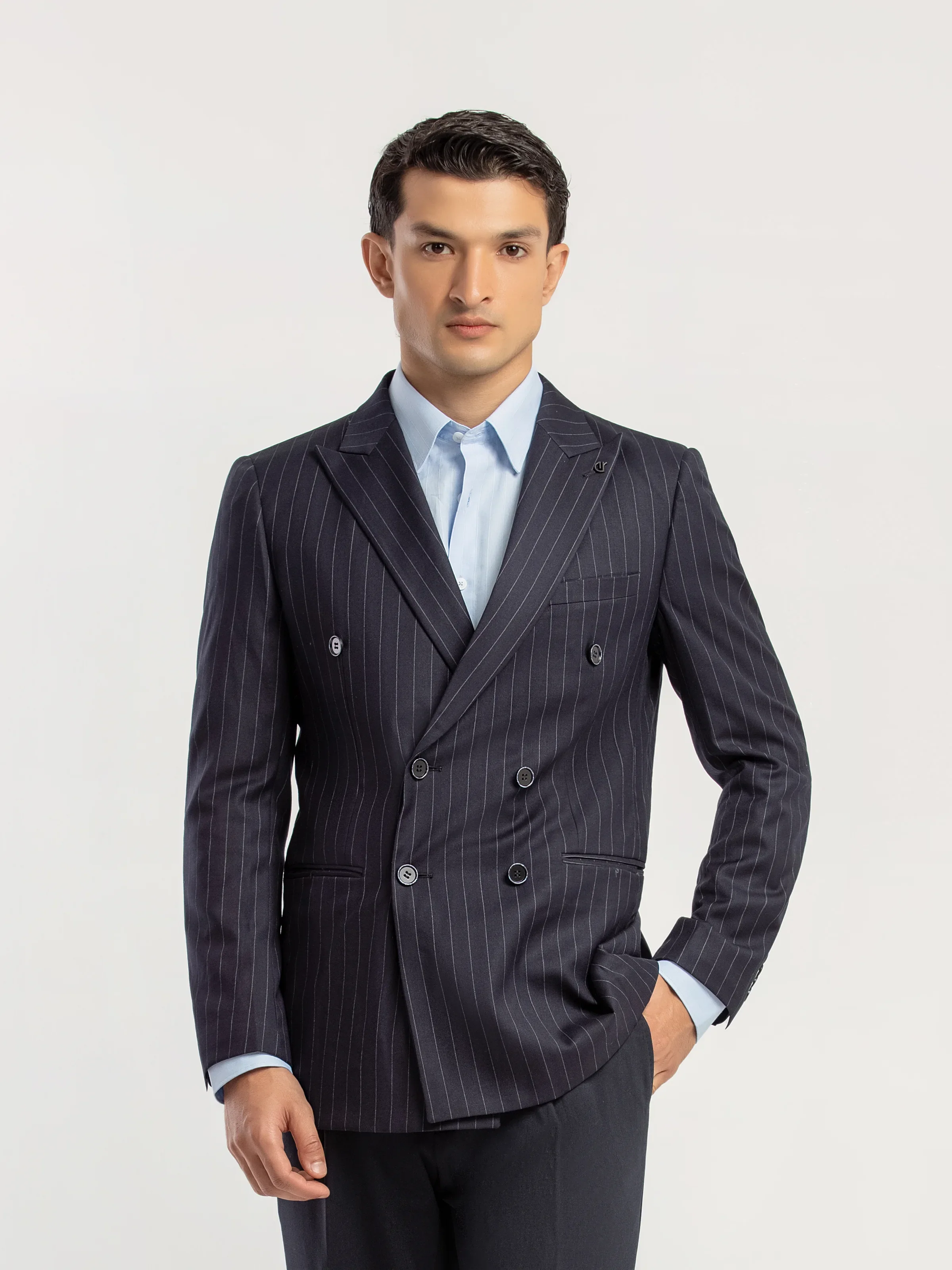 Men's Navy Blue Blazer - EMTB5-6900