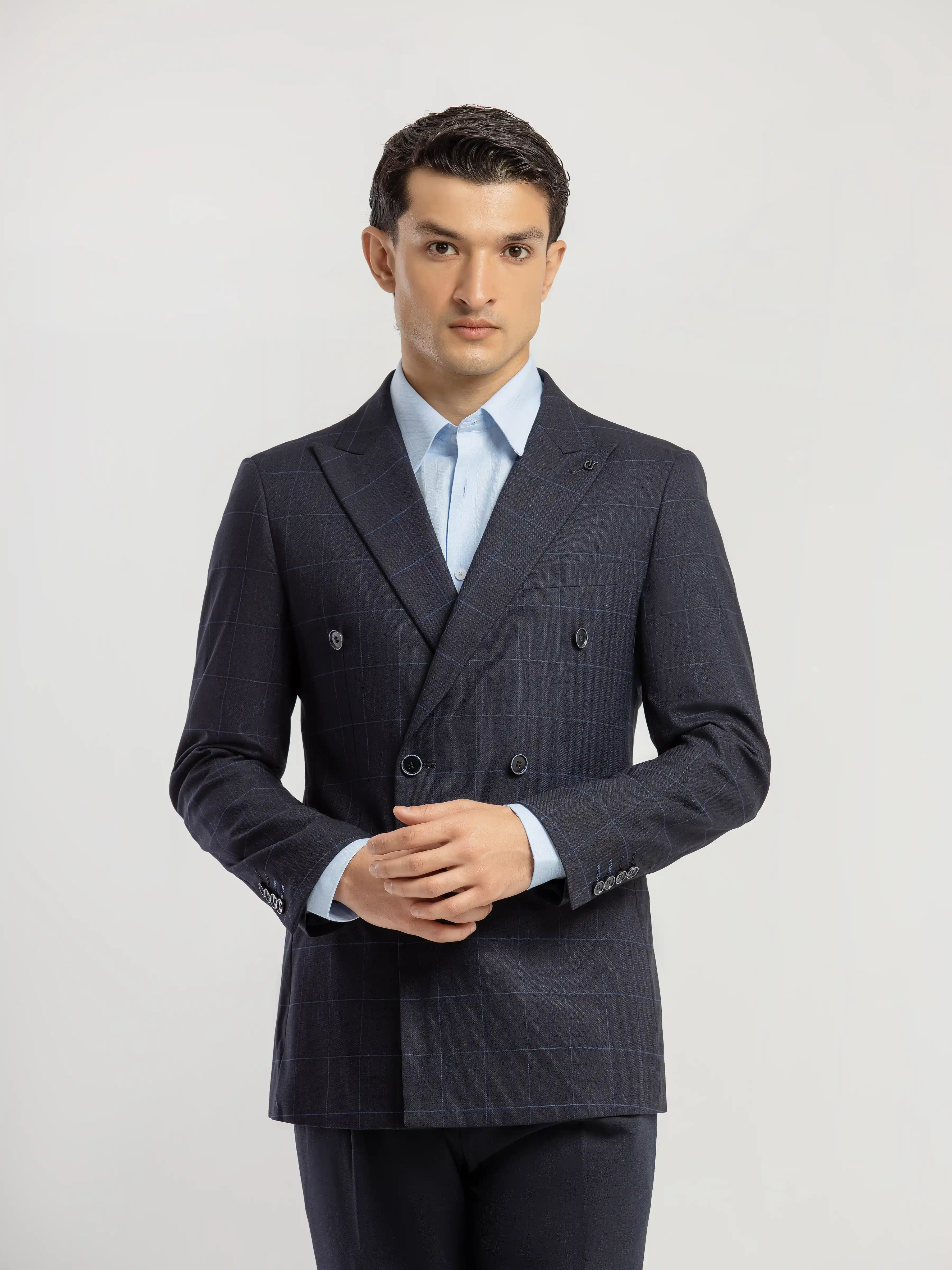 Men's Navy Blue Blazer - EMTB5-6903