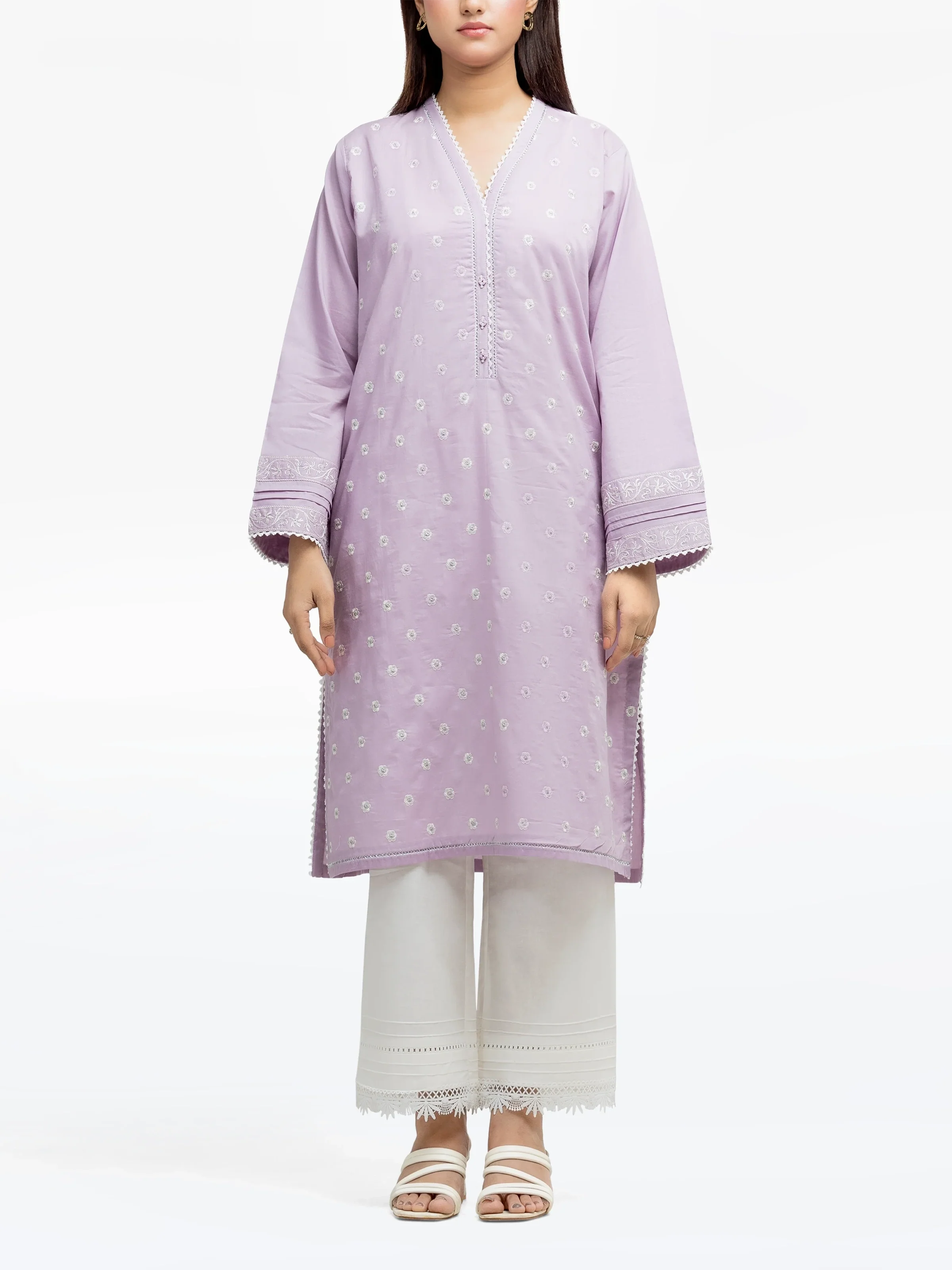 Pret Embroidered Cambric Shirt - EWTKE25-81601S