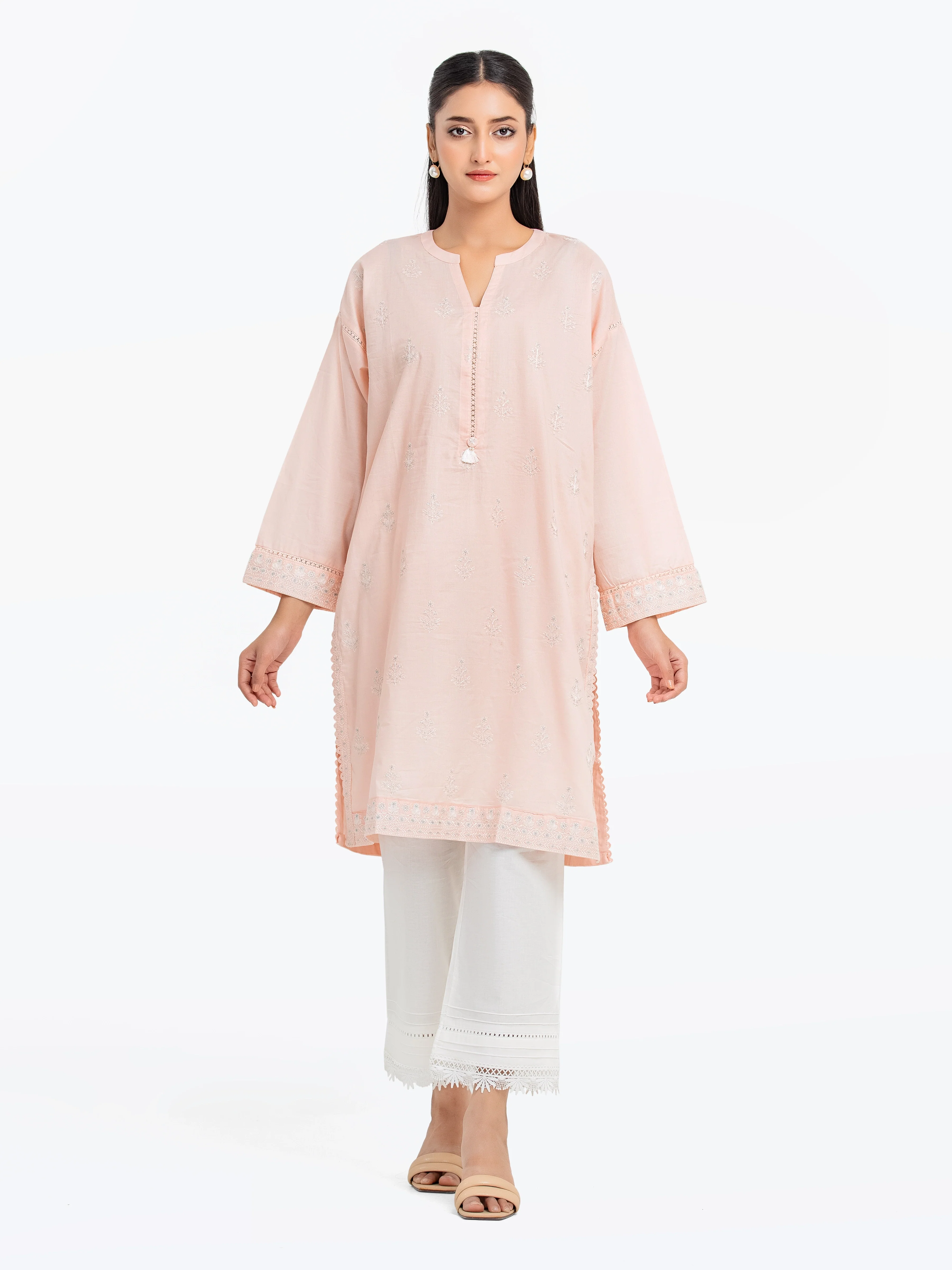 Pret Embroidered Cambric Shirt - EWTKE25-81605S