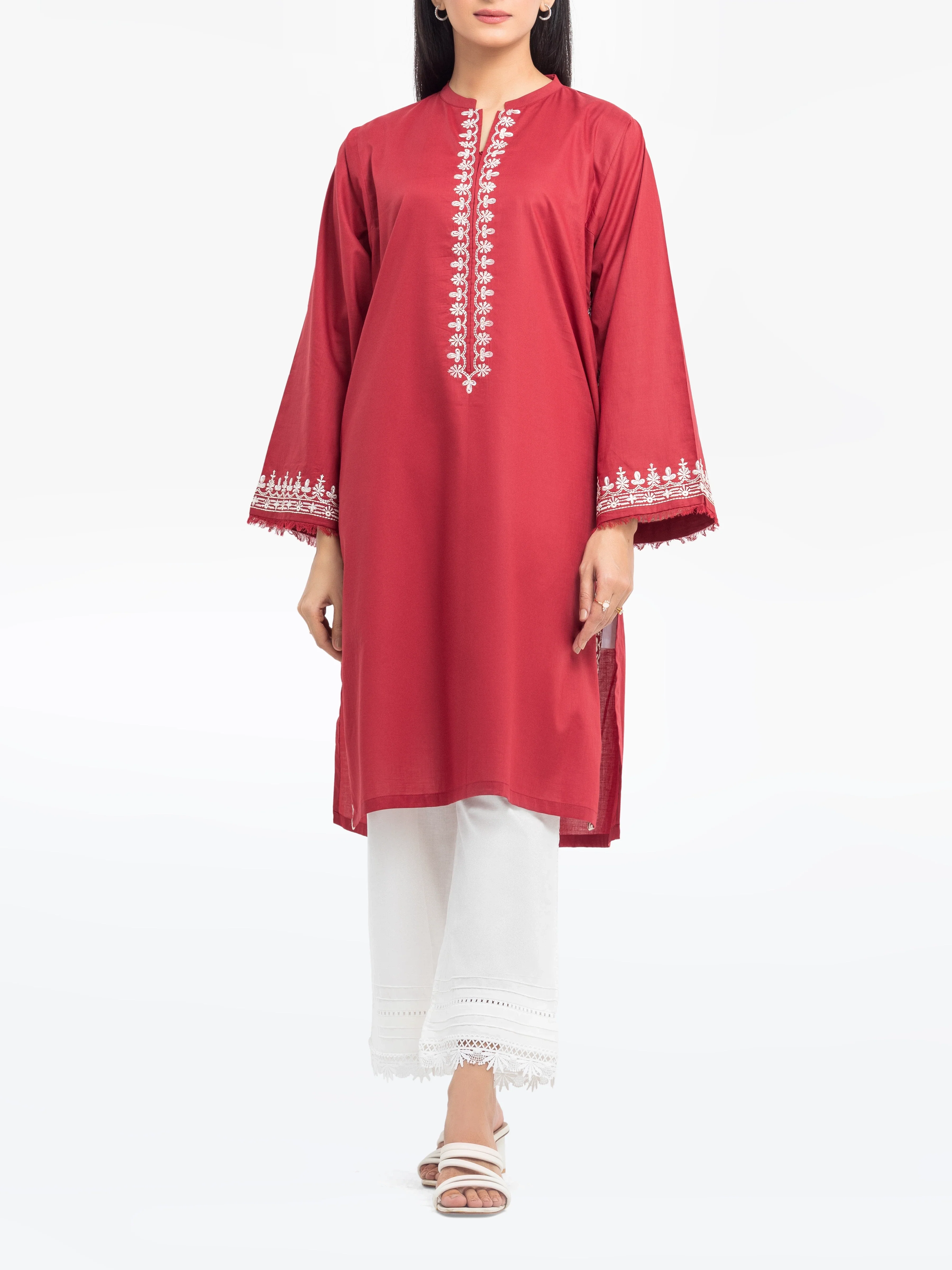 Pret Embroidered Cambric Shirt - EWTKE25-81607S