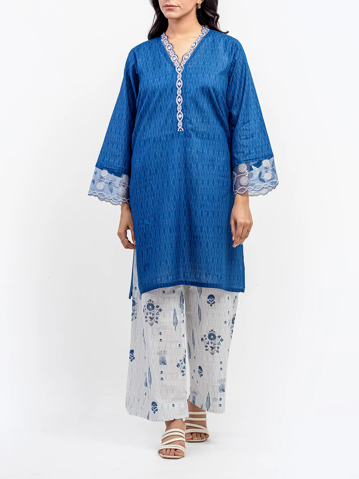 Pret Embroidered Cotton Slub Shirt - EWTKE5-81676S