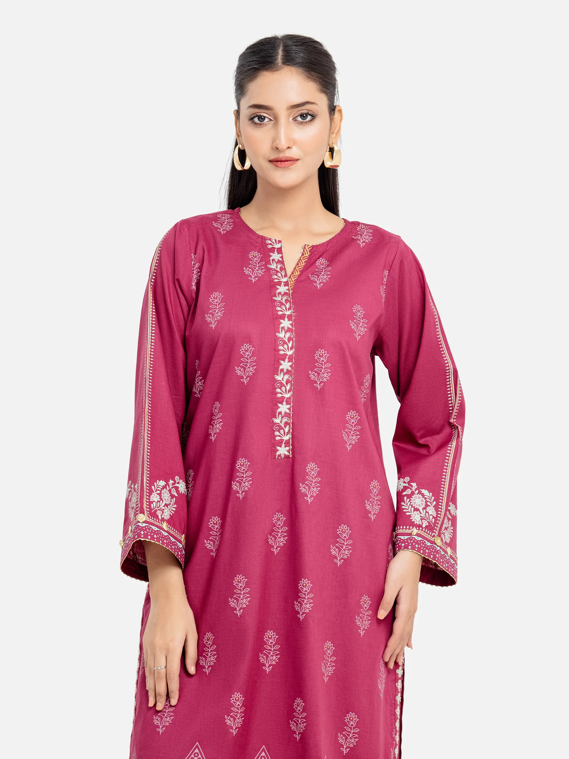 Pret Embroidered Cambric Shirt Trouser - EWTKE5-81622ST